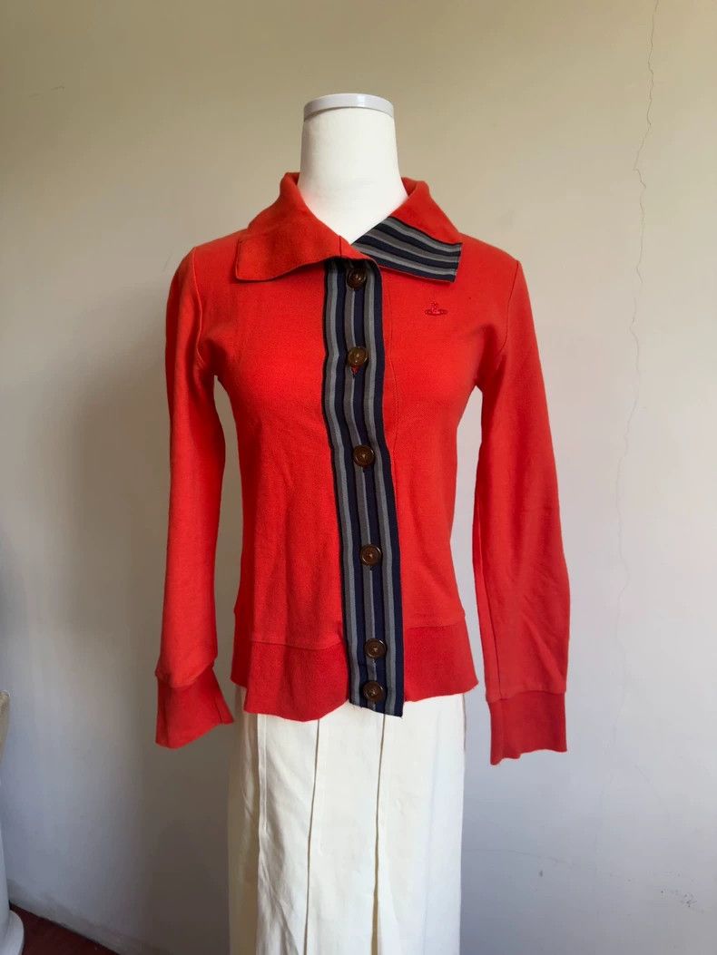 Vivienne Westwood Vivienne Westwood Orange red knit sweater Size S / US 4 / IT 40 - 2 Thumbnail