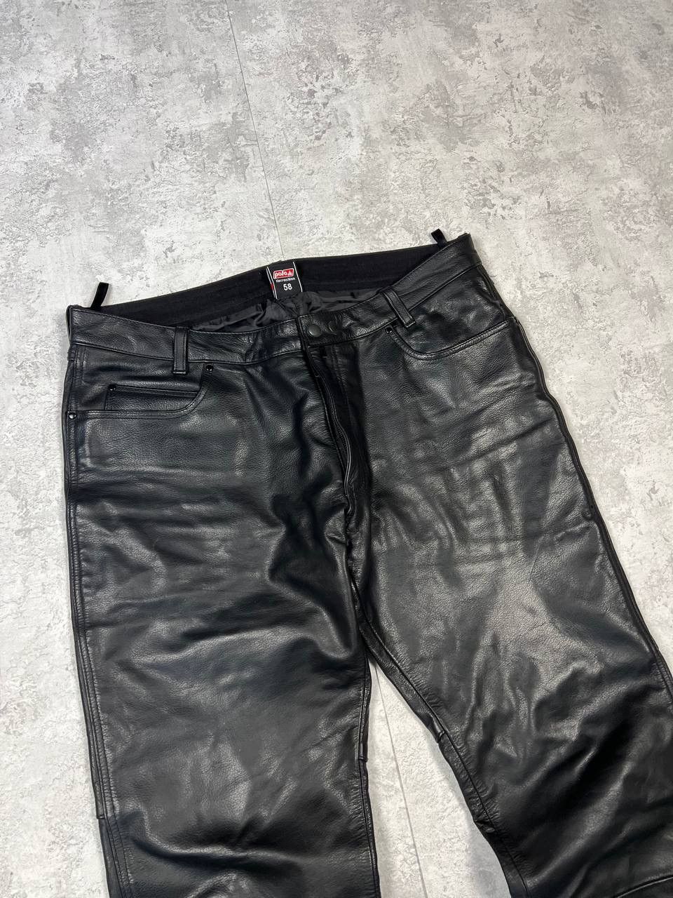 Genuine Leather Polo Vintage Y2K Genuine Leather Moto Pants Size US 43 - 5 Thumbnail