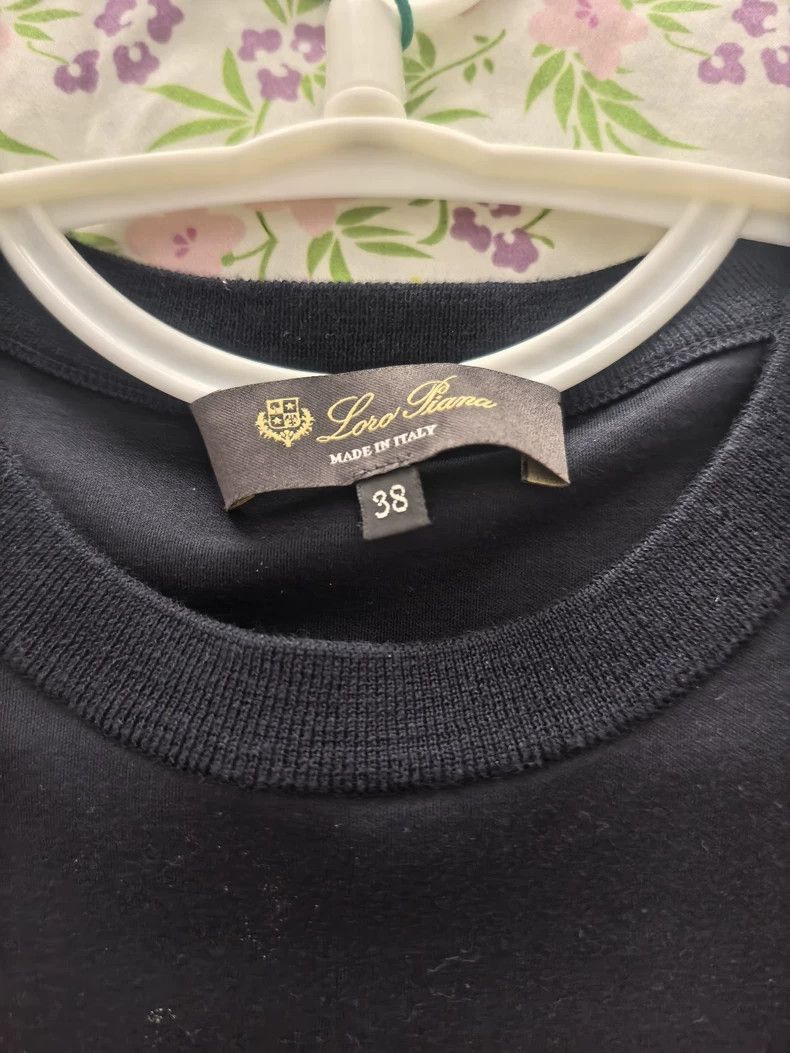 Loro Piana LORO PIANA 100% cotton T-shirt Size S / US 4 / IT 40 - 2 Thumbnail
