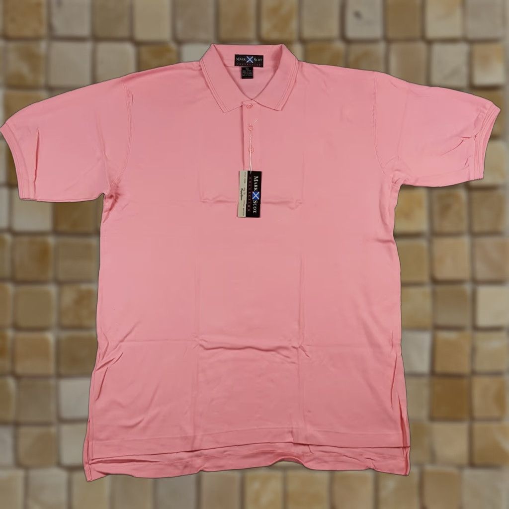 Vintage VINTAGE Mark Scot Polo Shirt Men XL Pink Short Sleeve Cotton 90s Preppy Casual Golf Surf Size US XL / EU 56 / 4 - 1 Thumbnail