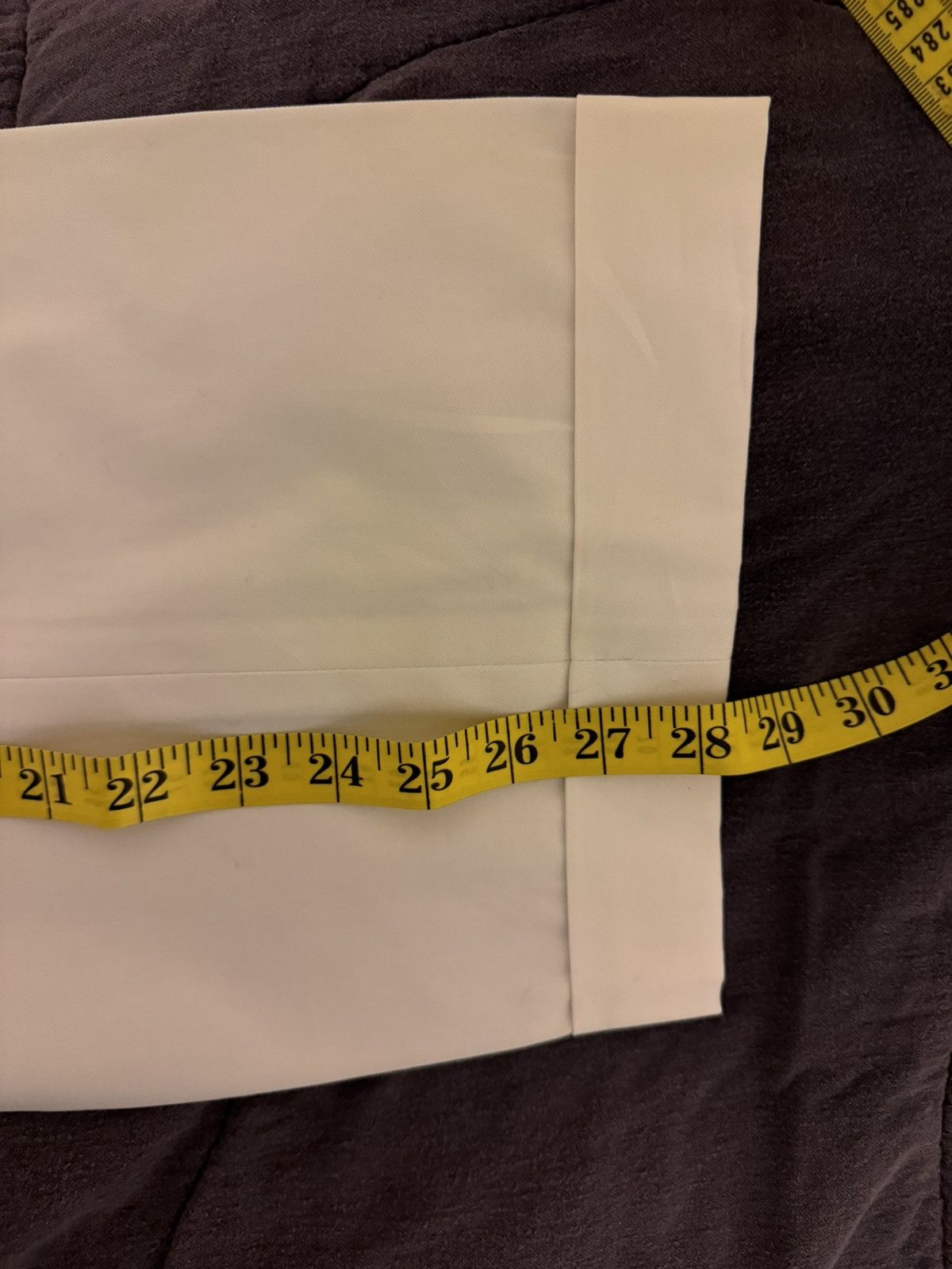 Sid Mashburn White Cotton Chinos Pants 40x28 2XL Made in USA MiUSA Size US 40 / EU 56 - 8 Thumbnail