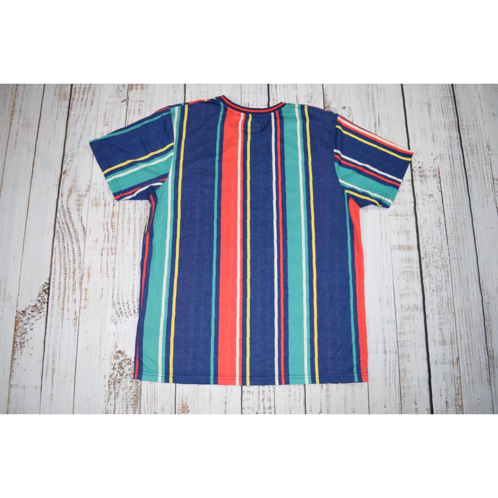 Prince FRESH PRINCE OF BEL AIR Shirt Mens Large Colorblock Striped Will Smith Slap 90s Button-Up 90s Multicolor Logo Size US L / EU 52-54 / 3 - 6 Thumbnail