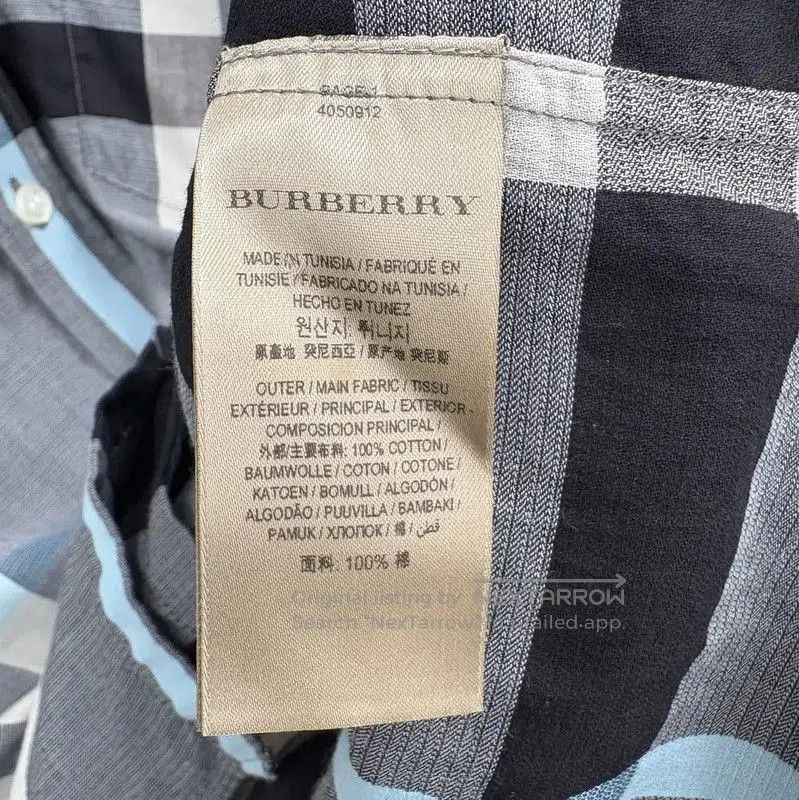 Burberry Burberry Gray Checkered Cotton Shirt. Size US S / EU 44-46 / 1 - 5 Thumbnail