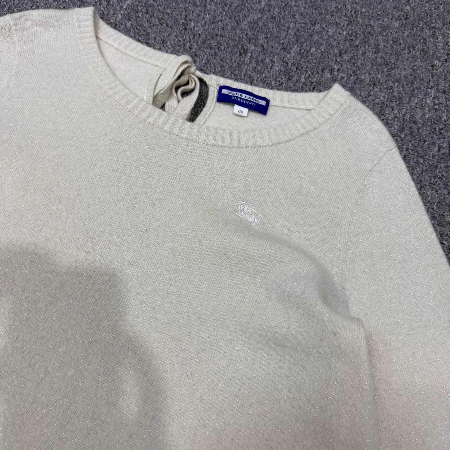 Burberry Burberry Beige Horseferry Logo Knit Sweater EU38 95 New Size XS / US 0-2 / IT 36-38 - 3 Thumbnail