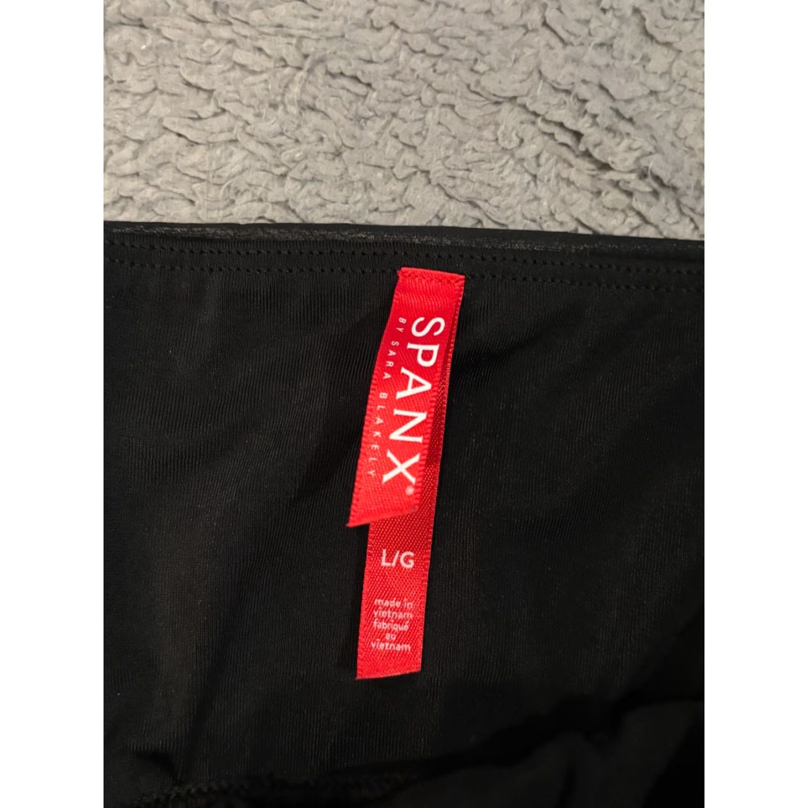 Spanx Spanx Black Faux Leather Leggings Womens Large Skinny Stretch Comfort Evening Leggings Size 36" / US 14 / IT 50 - 2 Thumbnail