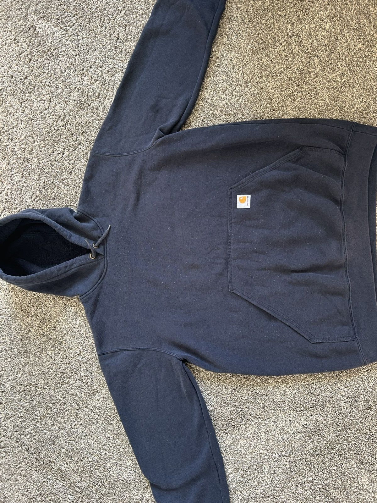 Carhartt Carhartt Loose Fit Logo Sleeve Hoodie Navy (Size M) Size US M / EU 48-50 / 2 - 1 Thumbnail