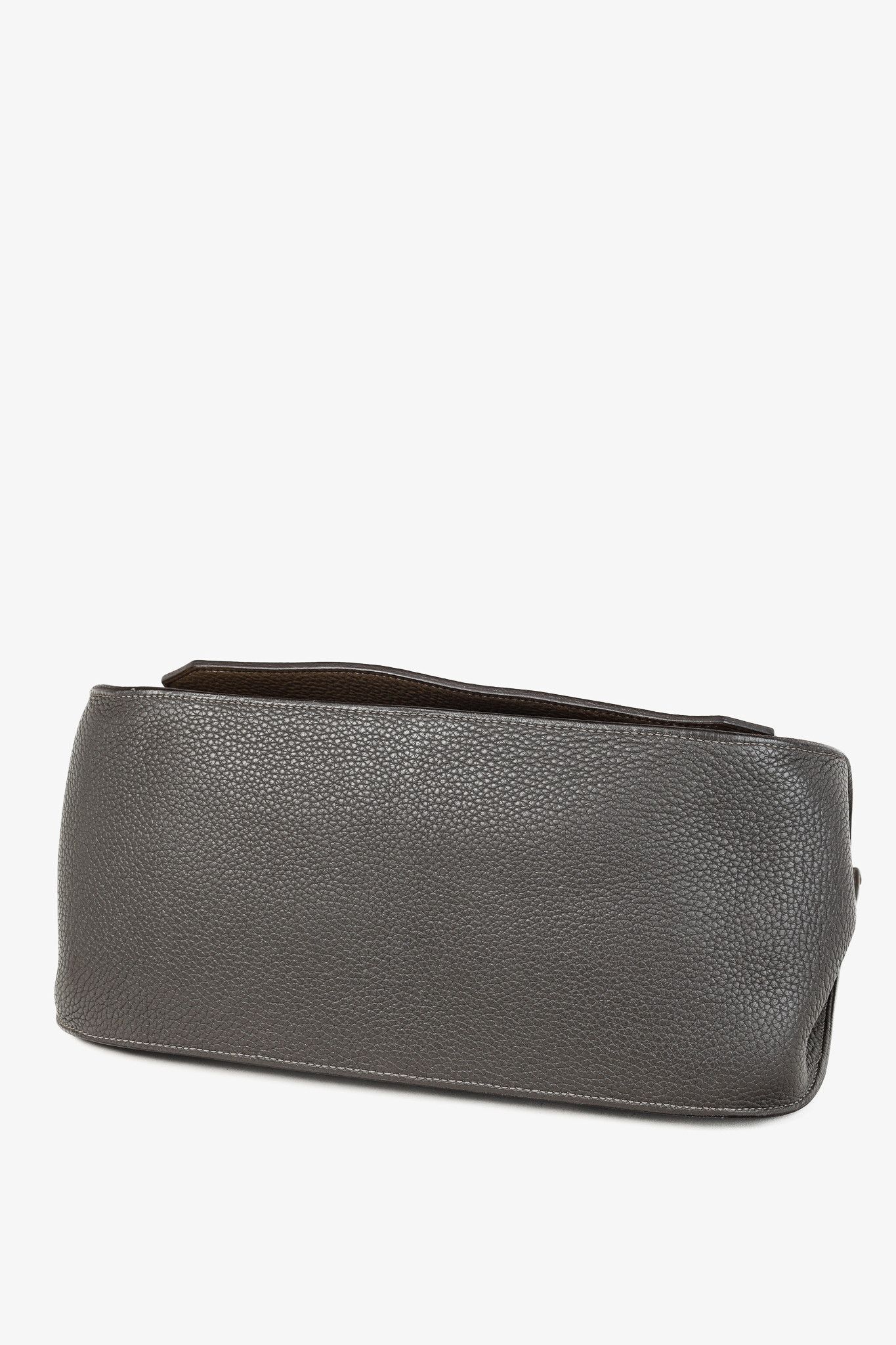 Hermes Hermes Jyspiere 34 Taurillon Clemence Graphite & Etoupe Bag Size ONE SIZE - 5 Thumbnail