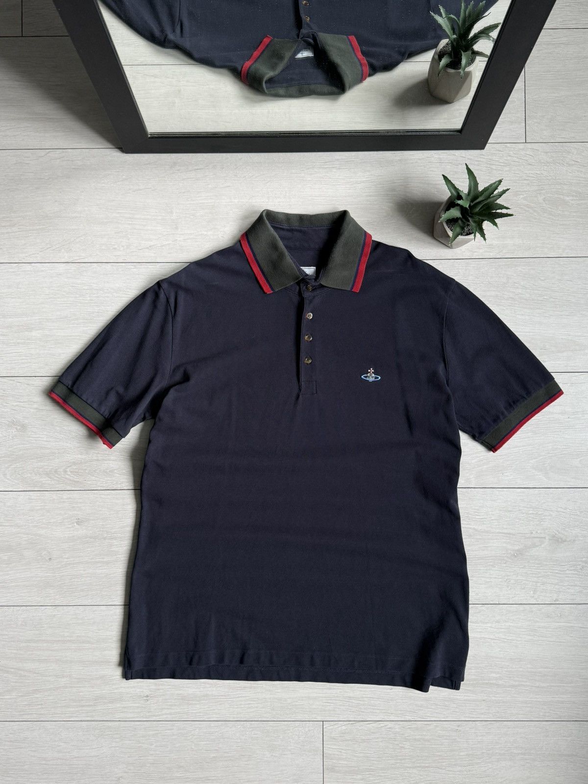 Vivienne Westwood Vivienne Westwood Embroidered Logo Polo T-shirt Size US XXL / EU 58 / 5 - 1 Thumbnail