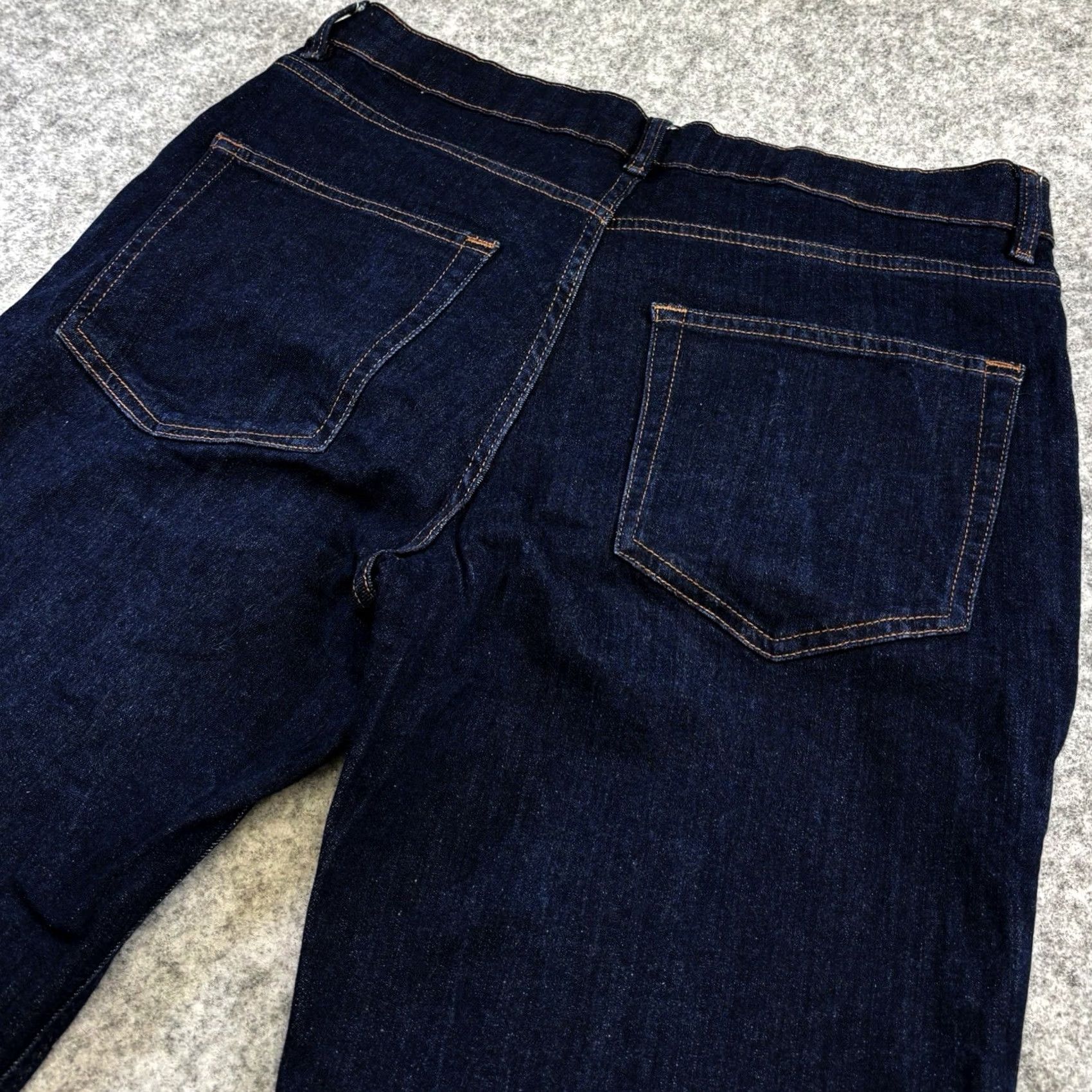 Vintage Everyday Jeans Men’s W32 L29 Short Blue Denim Zip Fly Straight Leg Pant 32S Mens Regular Straight Denim Jeans Size US 32 / EU 48 - 5 Thumbnail
