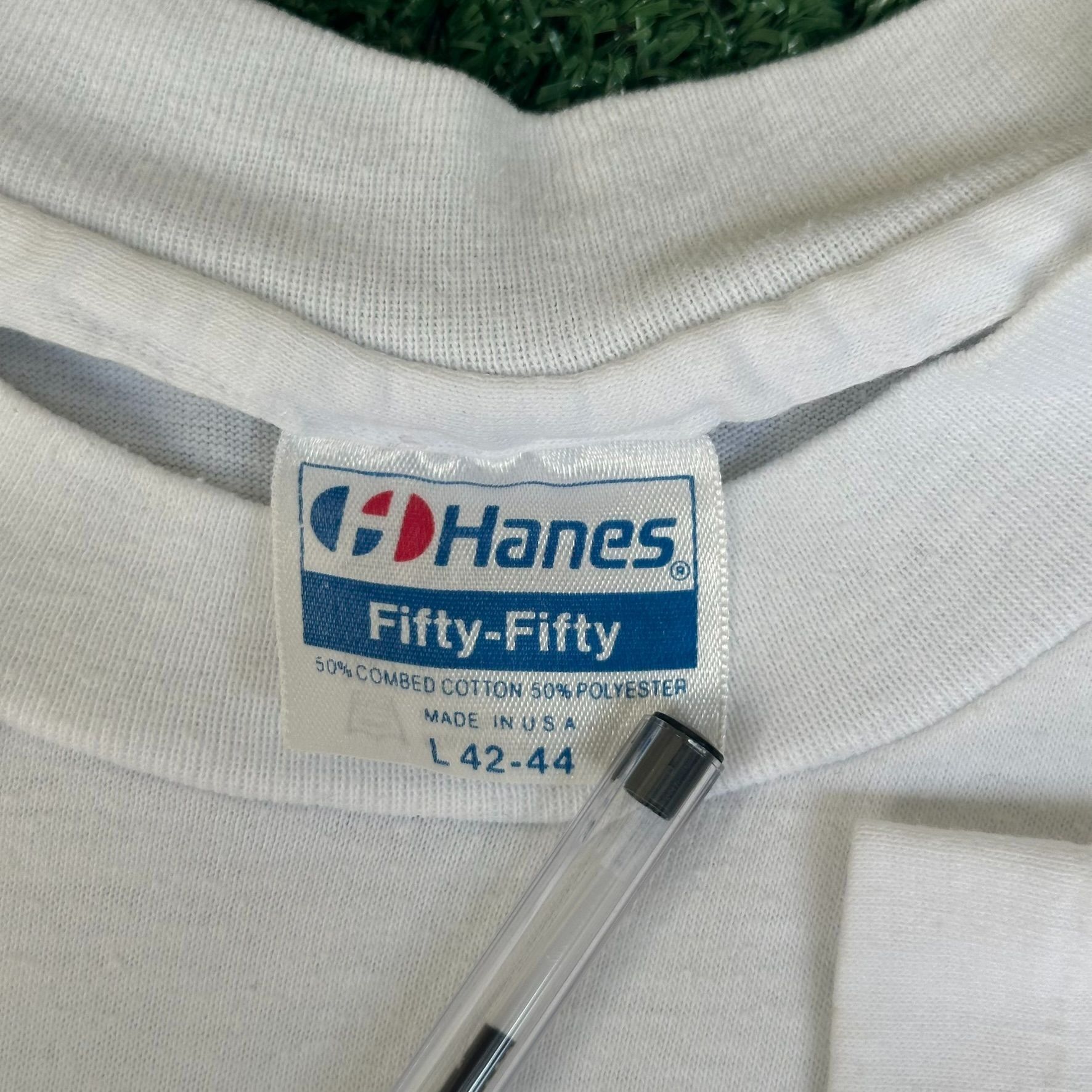 Hanes Vintage 90s The National T-Shirt Single Stitch Hanes 50/50 L Size US L / EU 52-54 / 3 - 4 Thumbnail