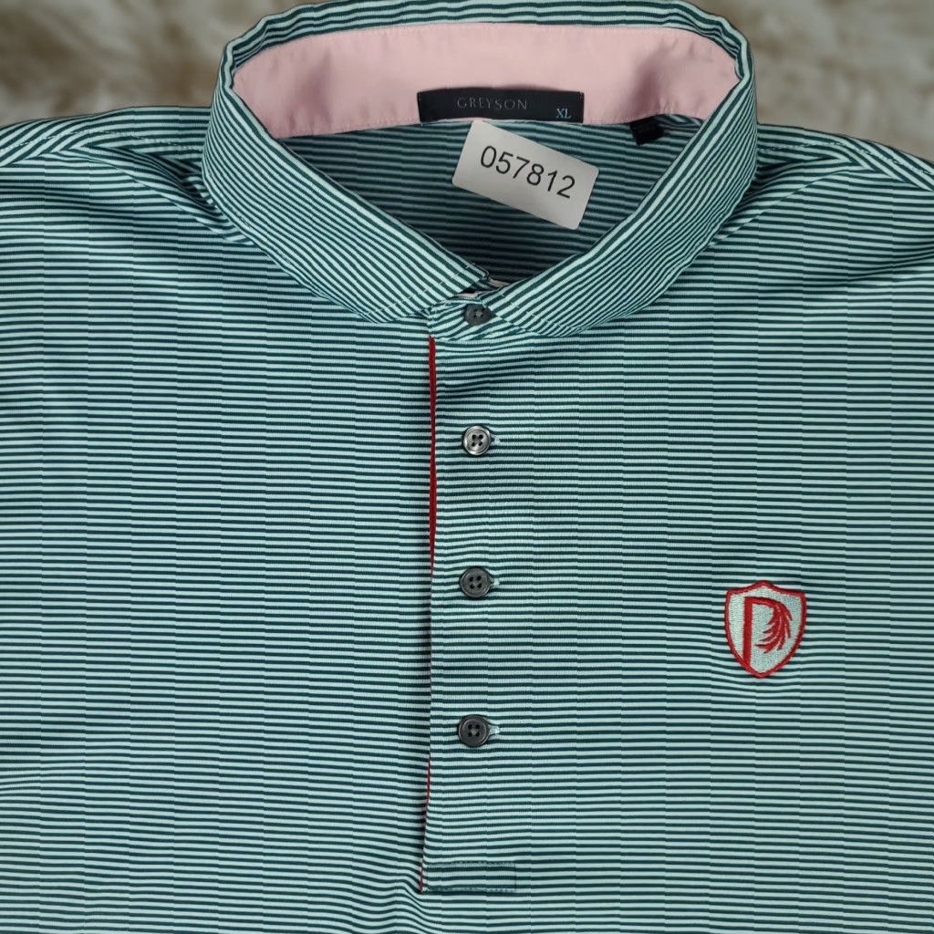 Vintage Greyson Polo Shirt Mens XL Green Striped Polo Golf Short Sleeve Shirt Men XL Green Striped Greyson Polo Size US XL / EU 56 / 4 - 1 Thumbnail