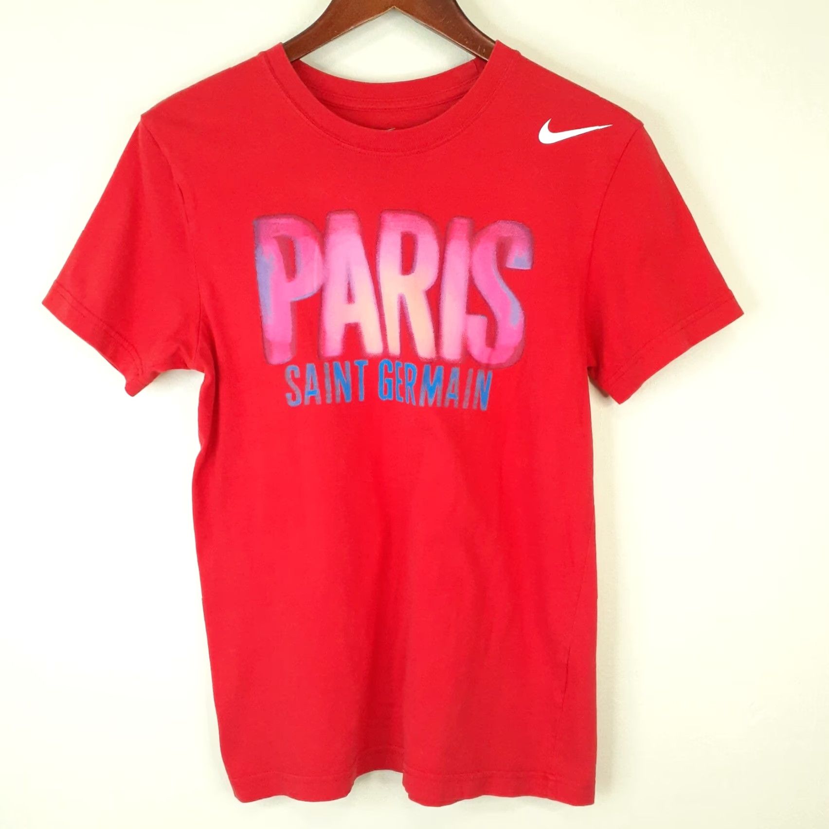 Nike Nike Paris Saint Germain Slim Fit Short Sleeve T Shirt Red M Mens Sleeve Short Nike Paris SG Slim Fit T Shirt Red M Size US M / EU 48-50 / 2 - 2 Thumbnail