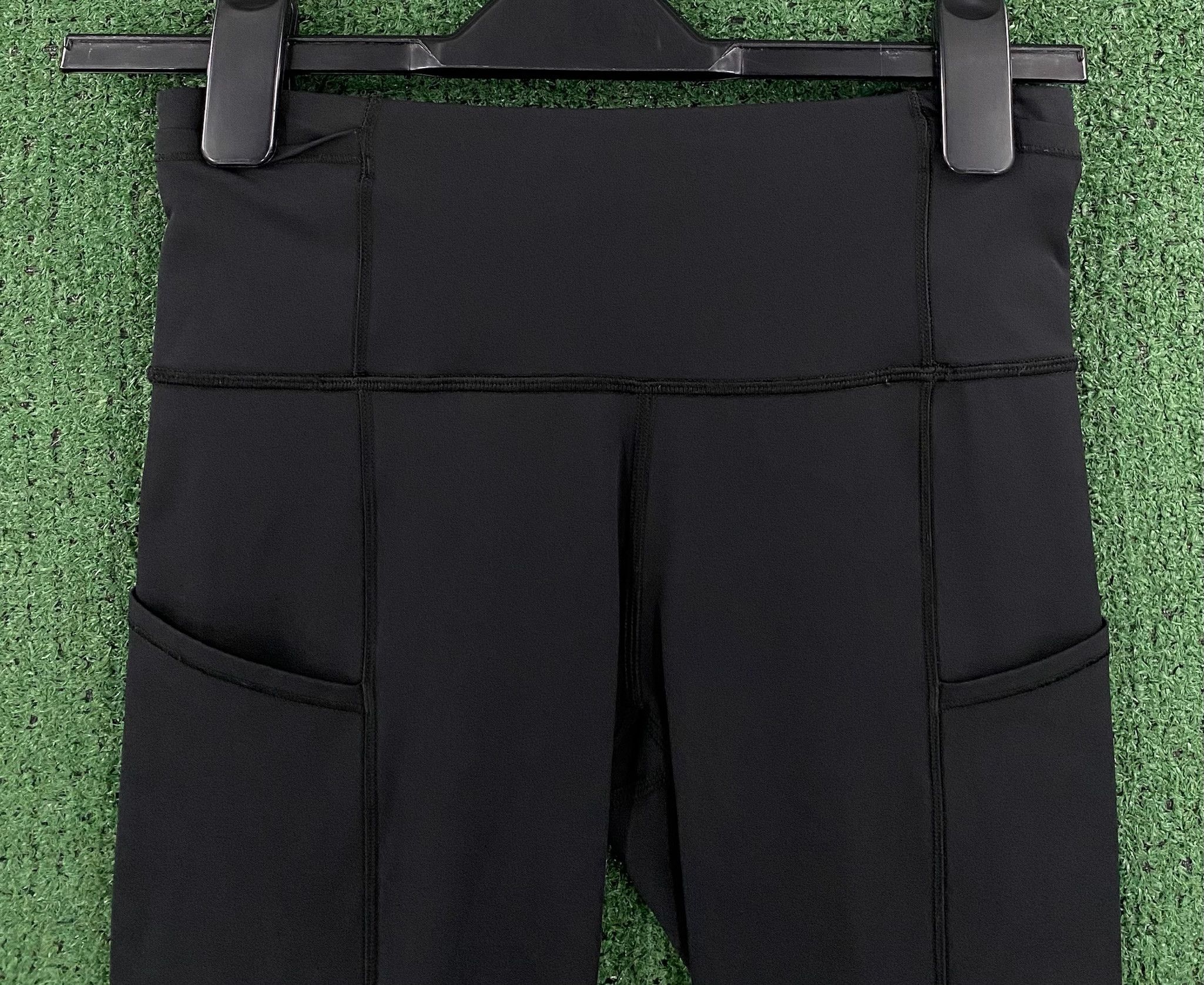 Lululemon Lululemon Fast & Free Crop Leggings W/ Pockets Black Size 4 Size 26" / US 2 / IT 38 - 2 Thumbnail