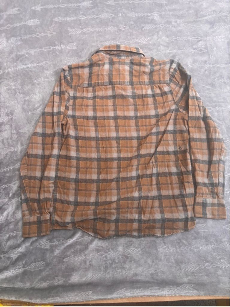 Volcom Men's Volcom Flannel Shirt Size M Brown Gray Plaid Size US M / EU 48-50 / 2 - 12 Thumbnail