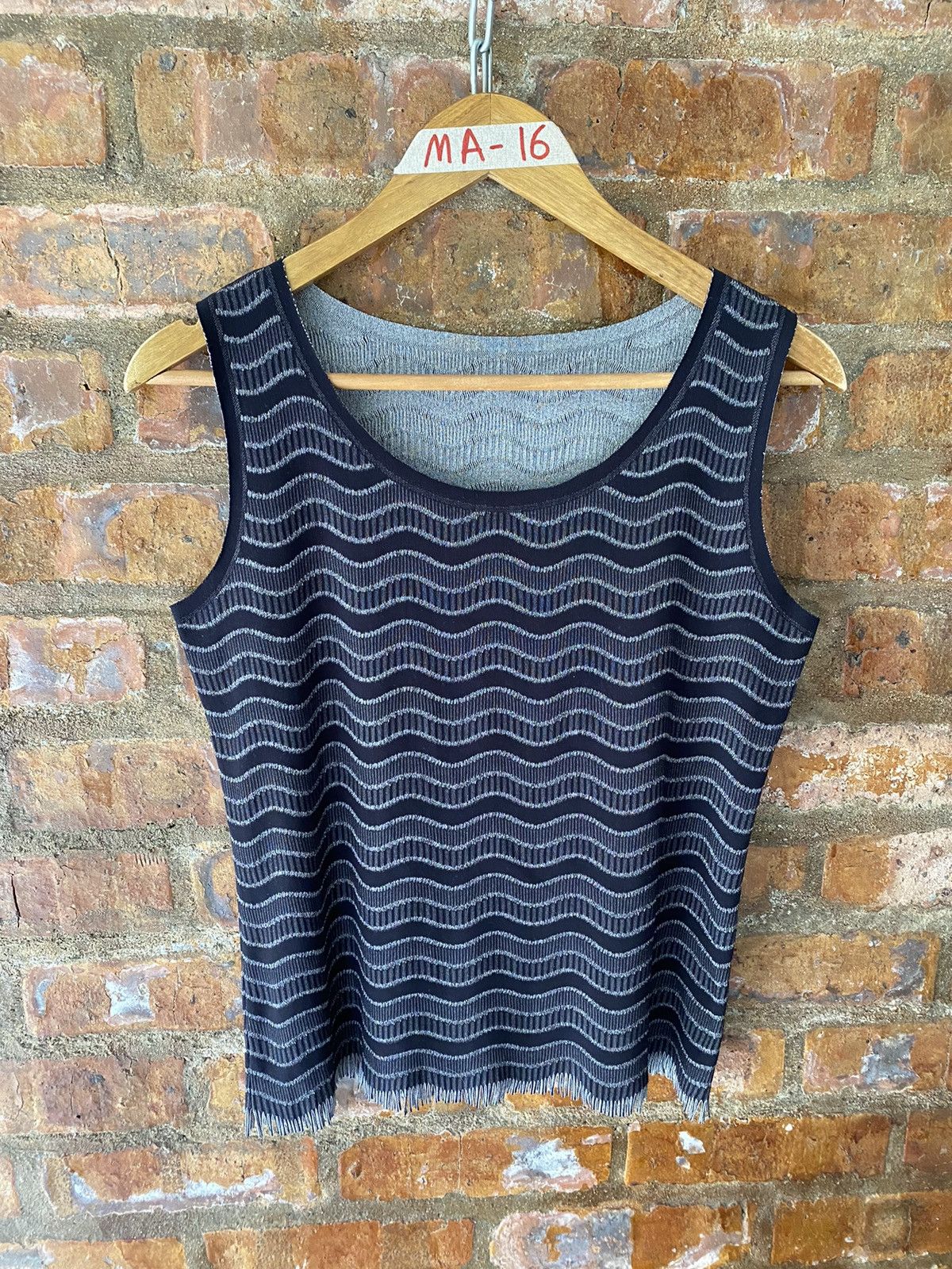 Pleats Please Issey Miyake 🔥Vtg Issey Miyake A-poc Herringbone tank Size M / US 6-8 / IT 42-44 - 2 Thumbnail