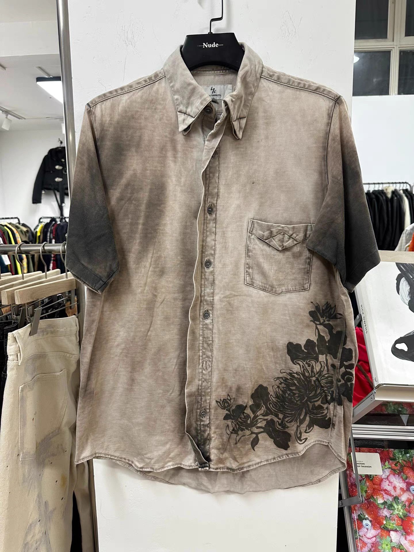 Yohji Yamamoto Yohji Yamamoto Y's Tie-Dye Floral Tee K20 Size US XL / EU 56 / 4 - 1 Thumbnail