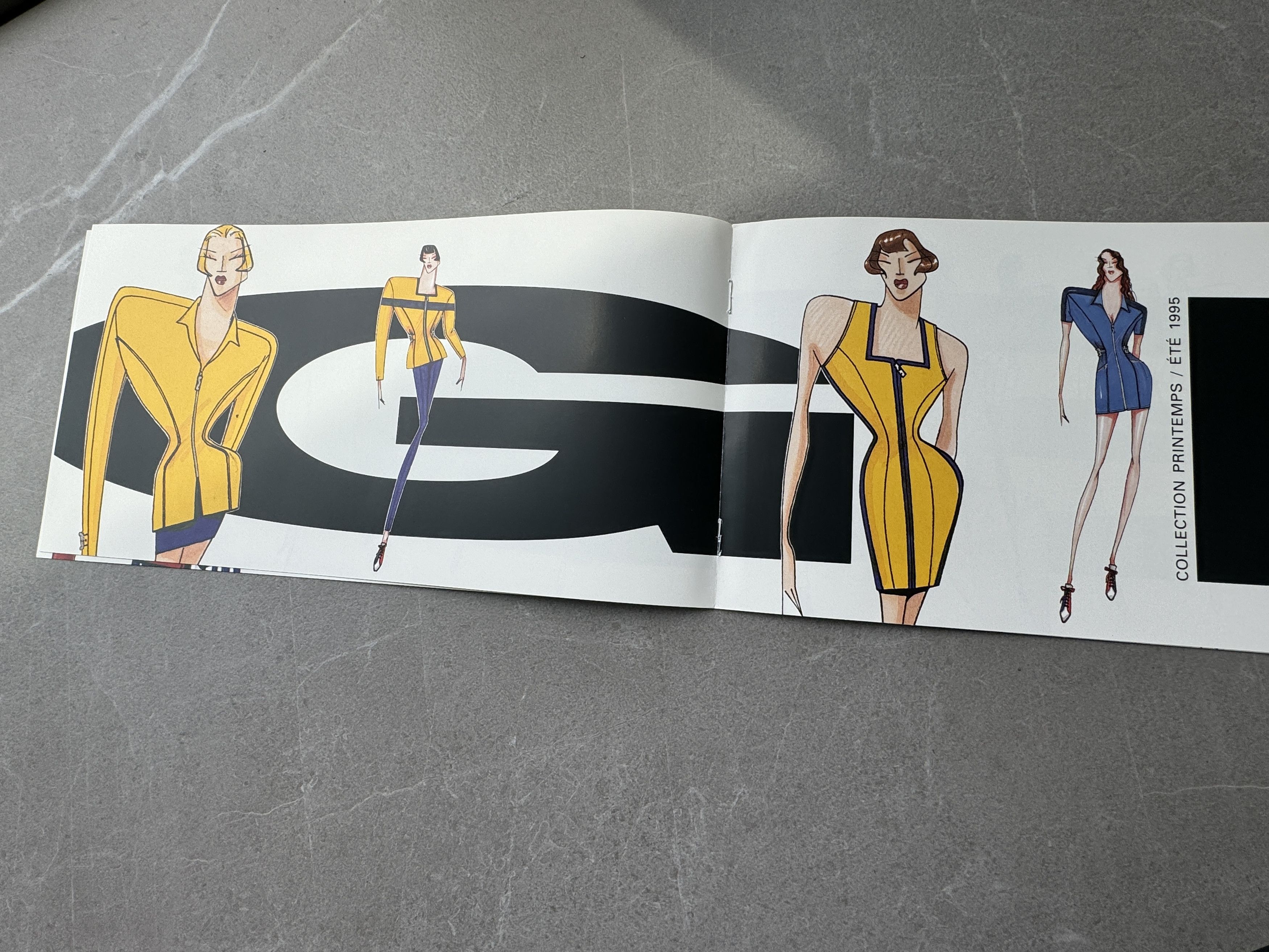 Thierry Mugler Thierry Mugler 1995 Spring Summer Fashion Sketch Catalogue Size ONE SIZE - 5 Thumbnail