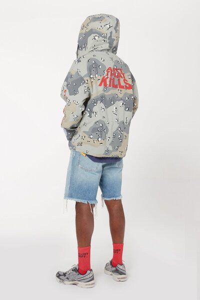 Gallery Dept. o1gr1nt0526 ATK Anorak Jacket in Grey Storm Camo Size US XXL / EU 58 / 5 - 5 Thumbnail