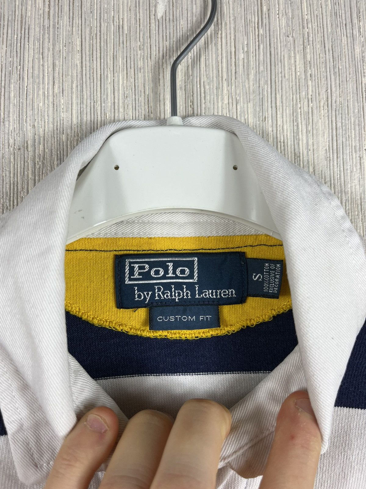 Polo Ralph Lauren × Ralph Lauren × Vintage Vintage 90s Polo Ralph Lauren rugby striped y2k long sleeve Size US S / EU 44-46 / 1 - 14 Thumbnail