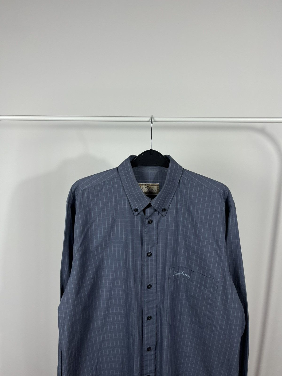 Other Thomas Burberry Blue Check Button-Up Shirt Size M Size US M / EU 48-50 / 2 - 5 Thumbnail