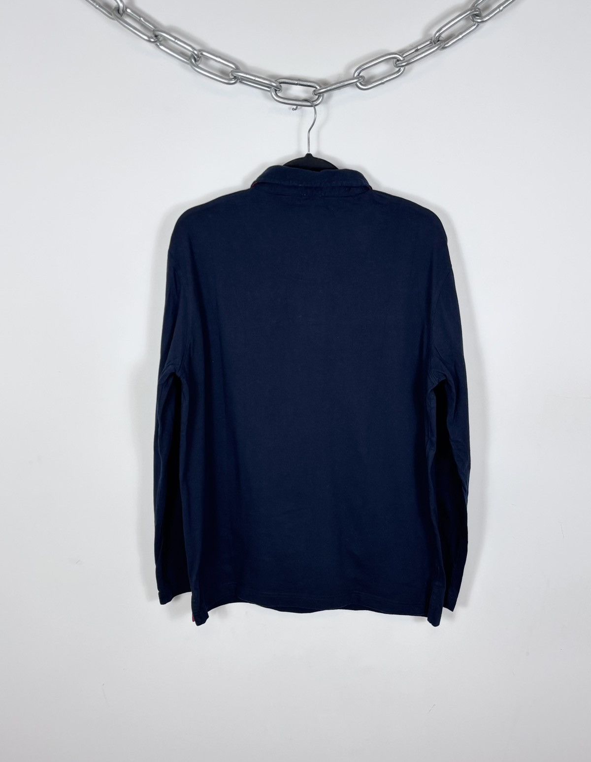 Zimmerli Zimmerli Swiss First Men’s Navy Blue Long Sleeve Polo Shirt Size US L / EU 52-54 / 3 - 12 Thumbnail