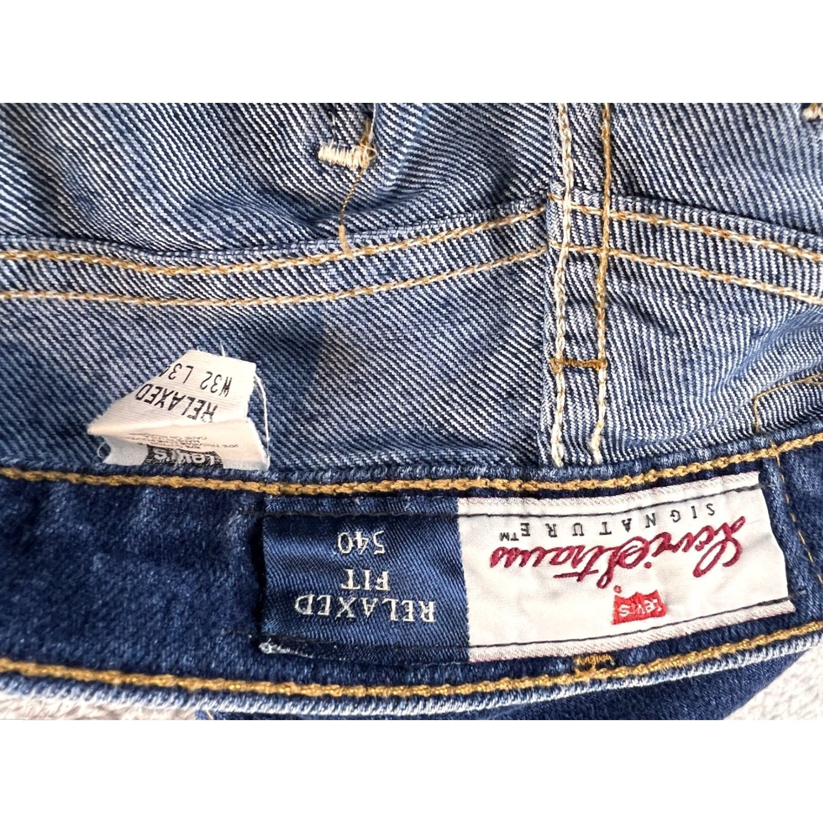 Levi's VINTAGE Levis 540 Jeans Mens 32x34 Straight Leg USA Brown Tab Denim Cotton Comfortable Pockets 90s Size US 32 / EU 48 - 4 Thumbnail