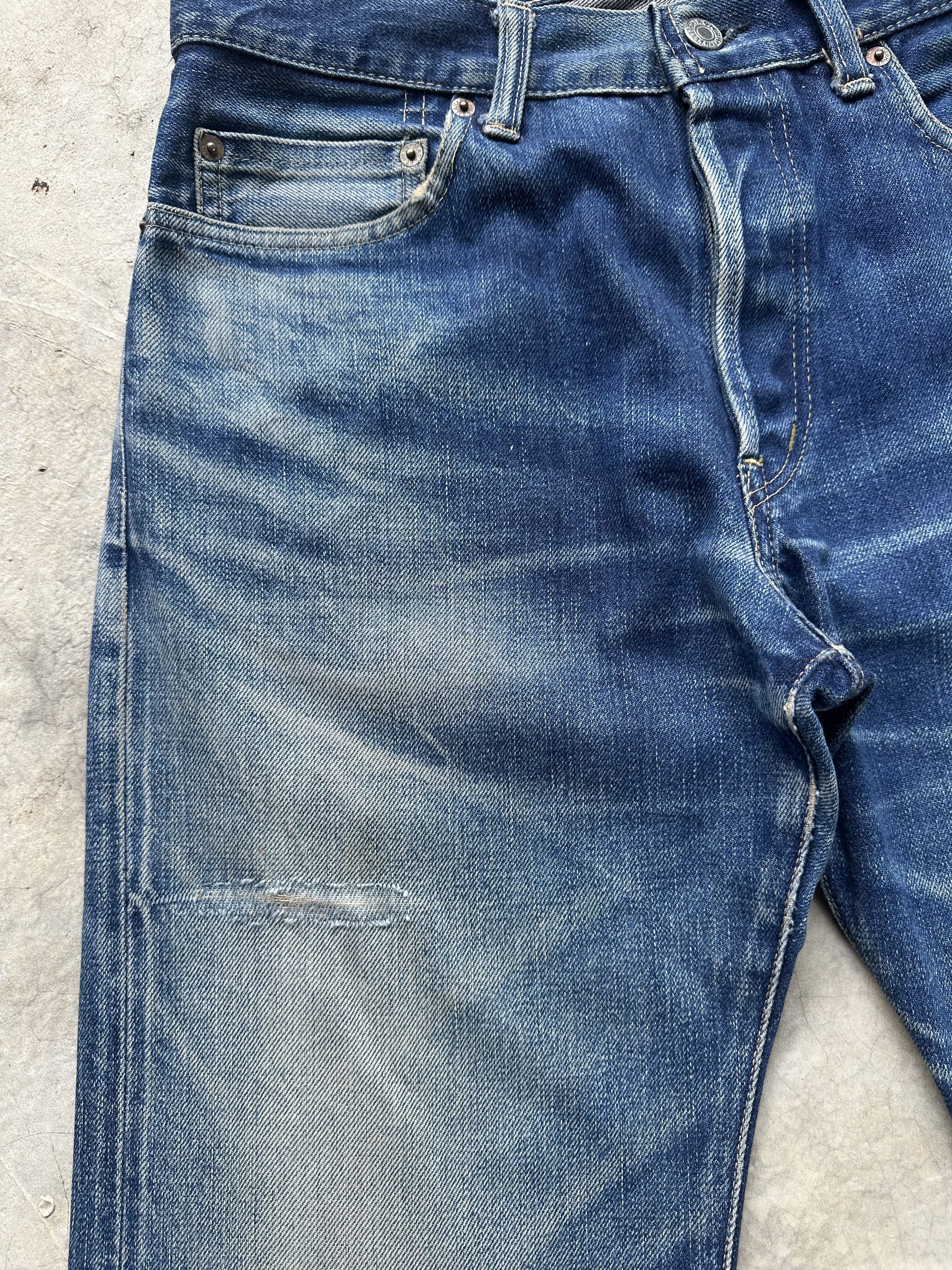 Warehouse Vintage Japanese Brand HR Market Distressed Selvedge Jeans Size US 31 - 12 Thumbnail