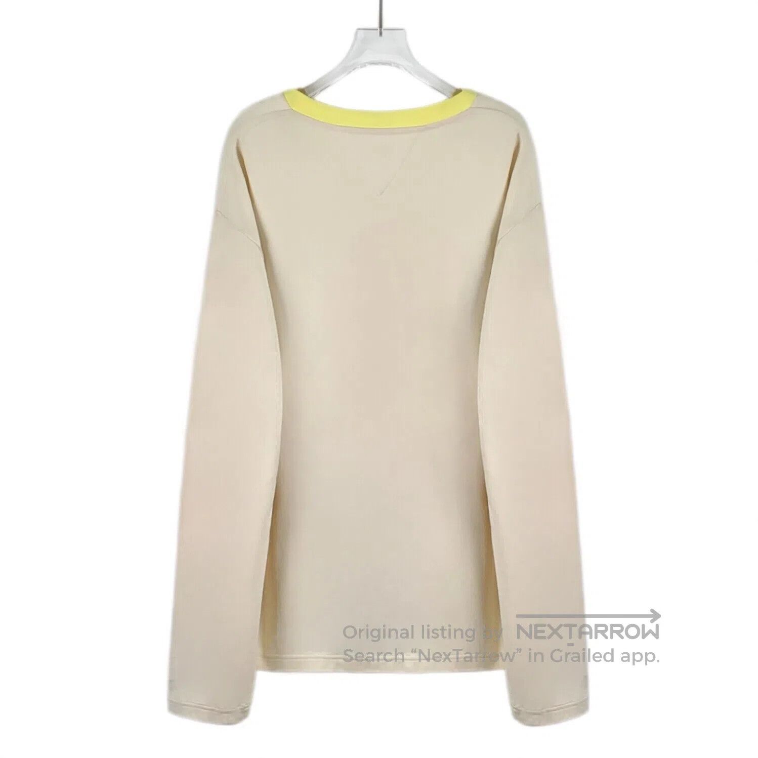 Bottega Veneta Bottega Veneta Beige letter embroidery cotton crew neck lo Size US L / EU 52-54 / 3 - 2 Thumbnail