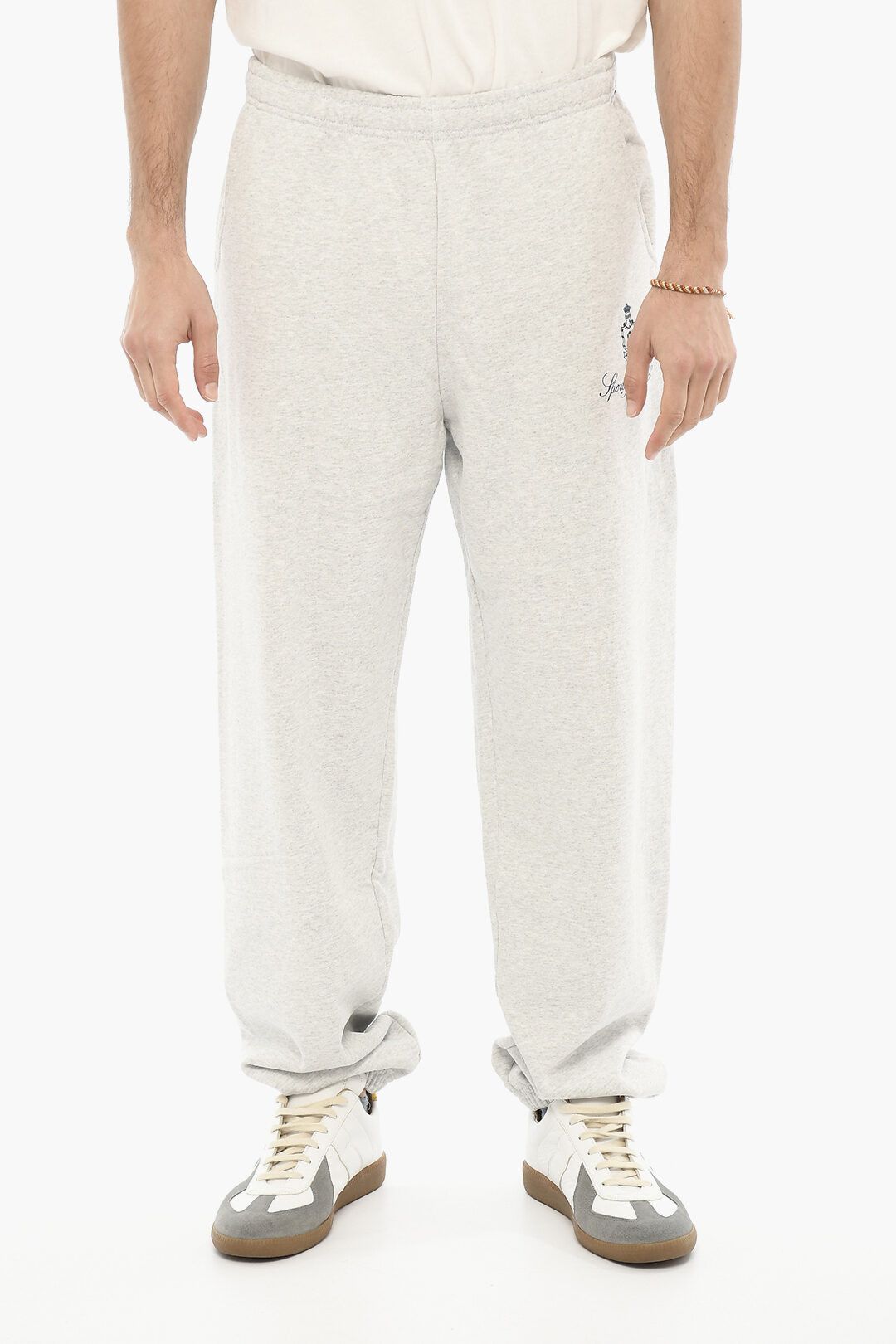 image of Sporty Rich Og1Mm0524 Cotton Sweatpants & Joggers In Grey, Men's (Size 30)