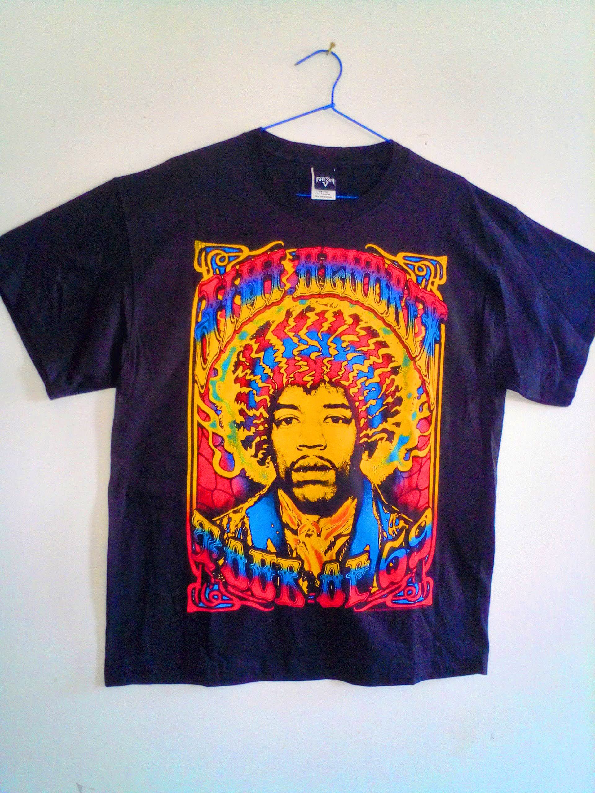 Vintage One Of, 'Holy Grail' 90's Jimi Hendrix Concert Tour 1969 Size US XL / EU 56 / 4 - 1 Thumbnail