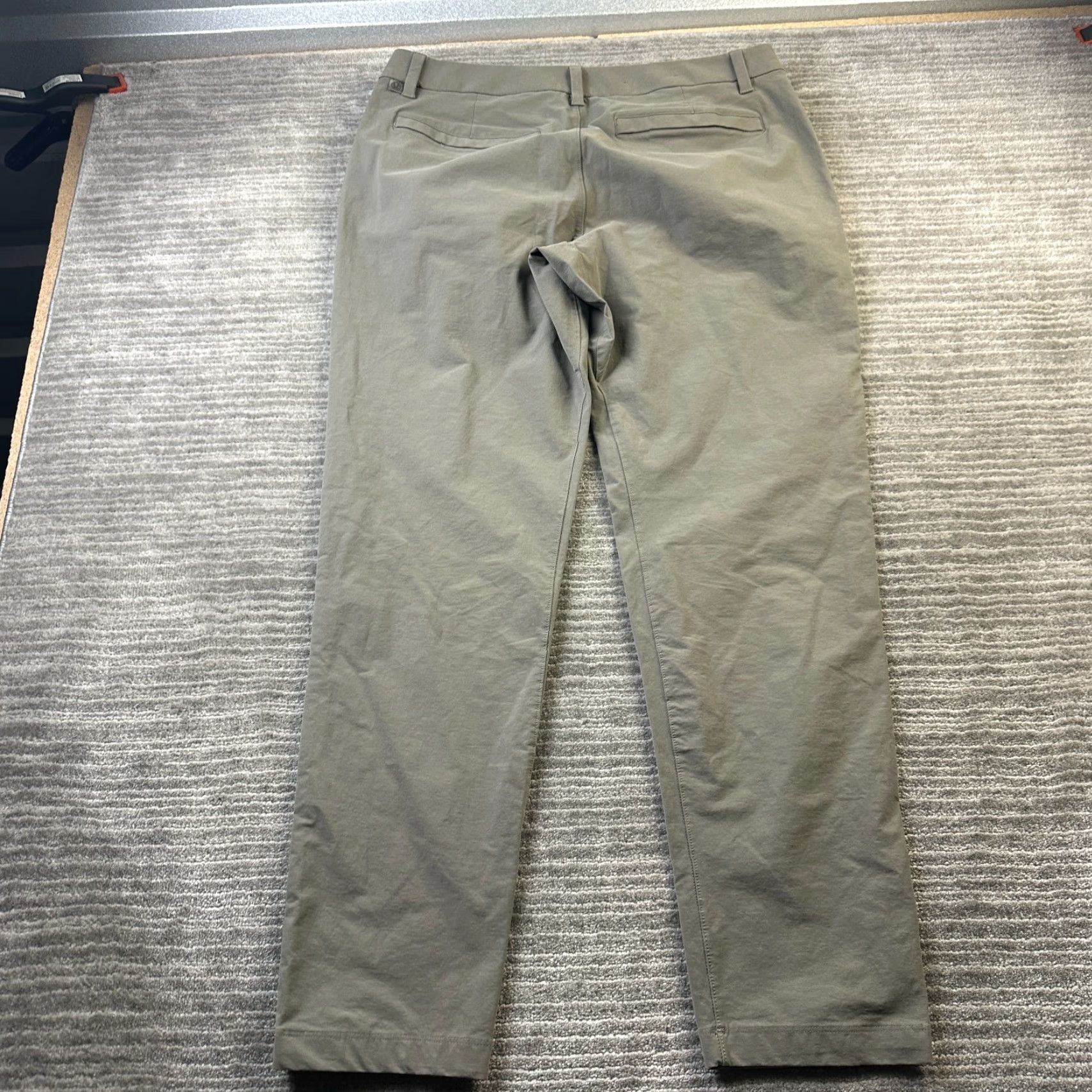 Lululemon Lululemon Pants Mens 34x31 Gray Slim Chino Straight Leg 5-Pocket Flat Front Stretch Polyester Cotton Workwear Casual Travel Business Size US 34 / EU 50 - 2 Thumbnail