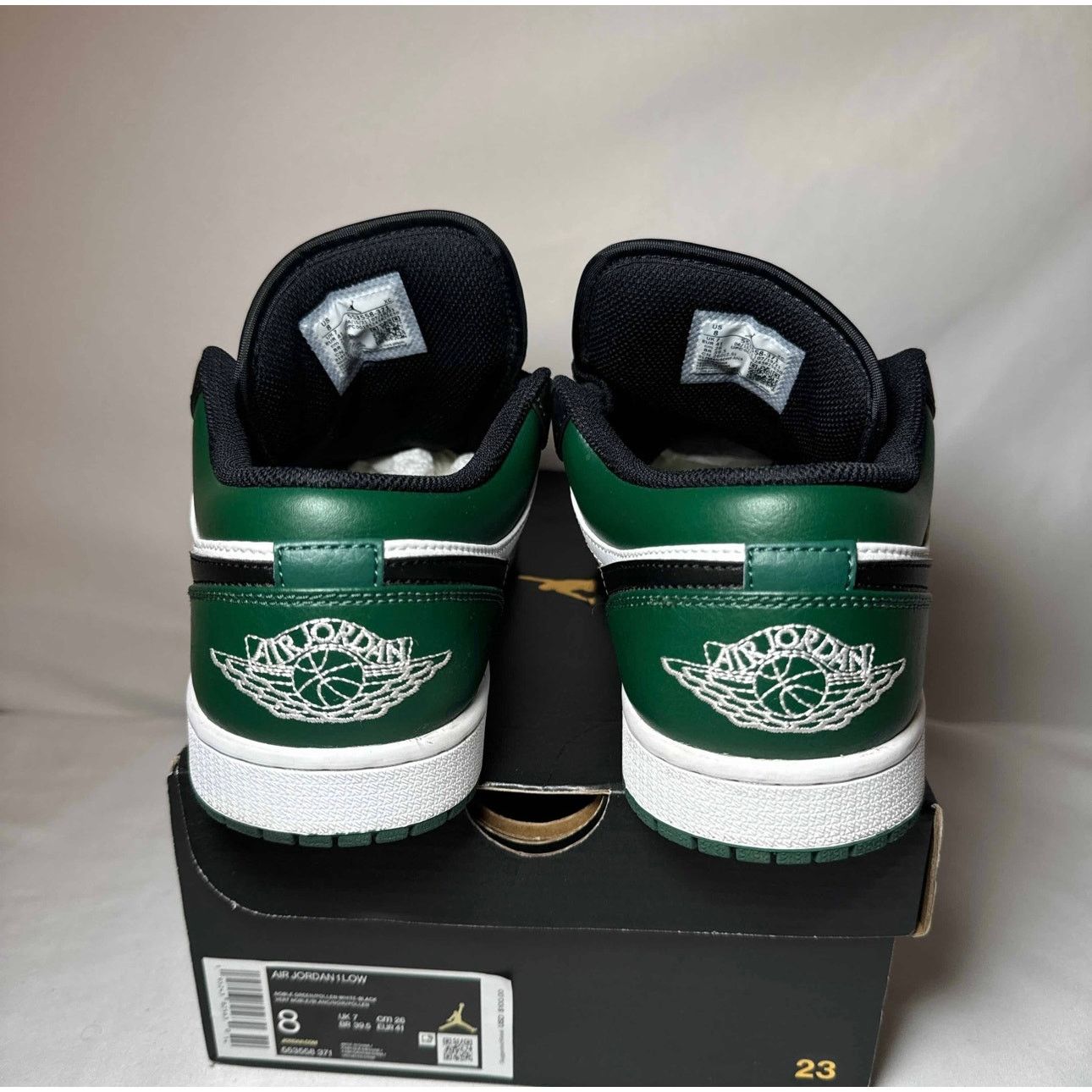 Jordan Brand × Nike Size 8 - Nike Air Jordan 1 Low Green Toe Men's Shoes Size US 8 / EU 41 - 5 Thumbnail