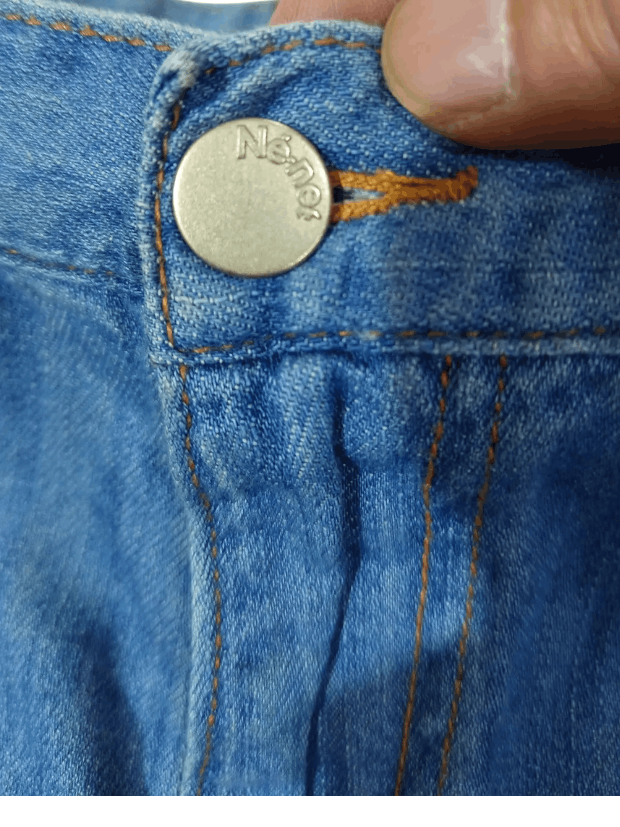 Ne-Net Ne-net Bear Patch Drop Crotch Denim Jeans Size 30" / US 8 / IT 44 - 6 Thumbnail