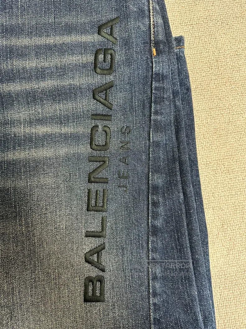 Balenciaga Balenciaga size S Straight Embroidered Pure Cotton Denim P Size US 27 - 3 Thumbnail