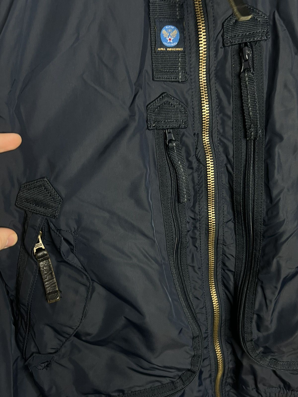 Alpha Industries ✈️ Vintage Alpha Industries MA-1 Flyer Bomber Jacket✈️ Size US XXL / EU 58 / 5 - 7 Thumbnail