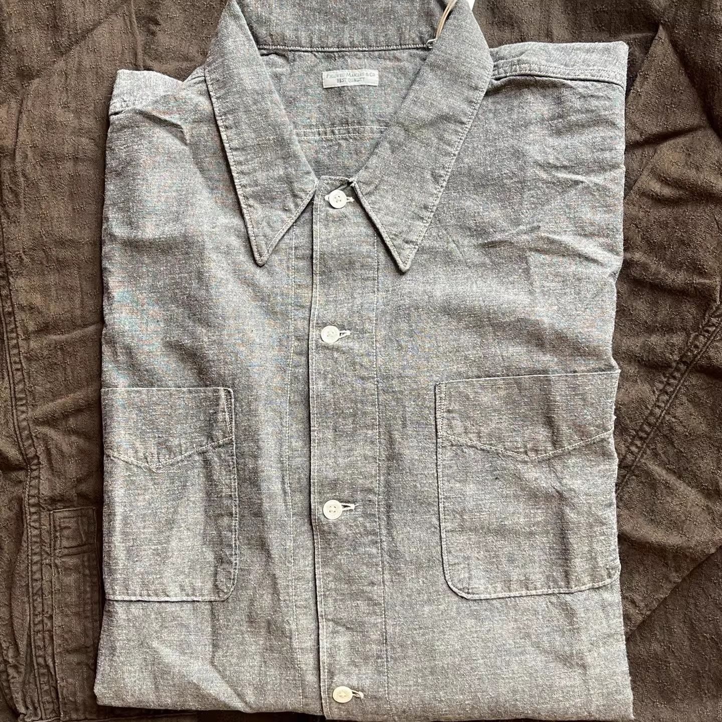 PHIGVEL MAKERS & Co. PHIGVEL MAKERS Workaday Chambray Shirt Size US L / EU 52-54 / 3 - 4 Thumbnail