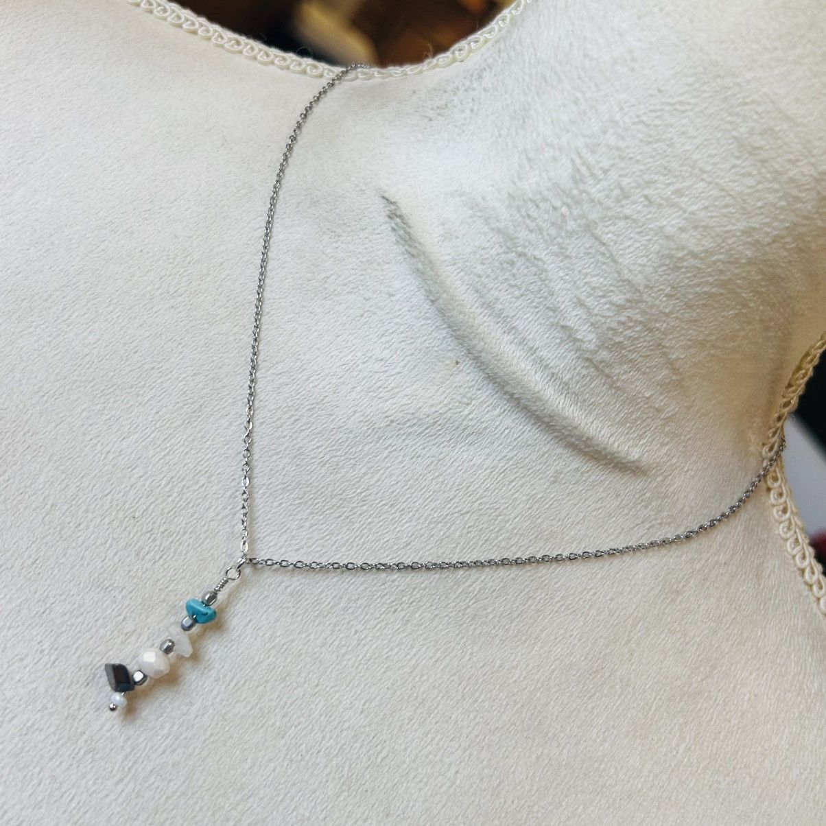 Handmade Handcrafted tigers eye turquoise rose quartz crystal set Size ONE SIZE - 4 Thumbnail