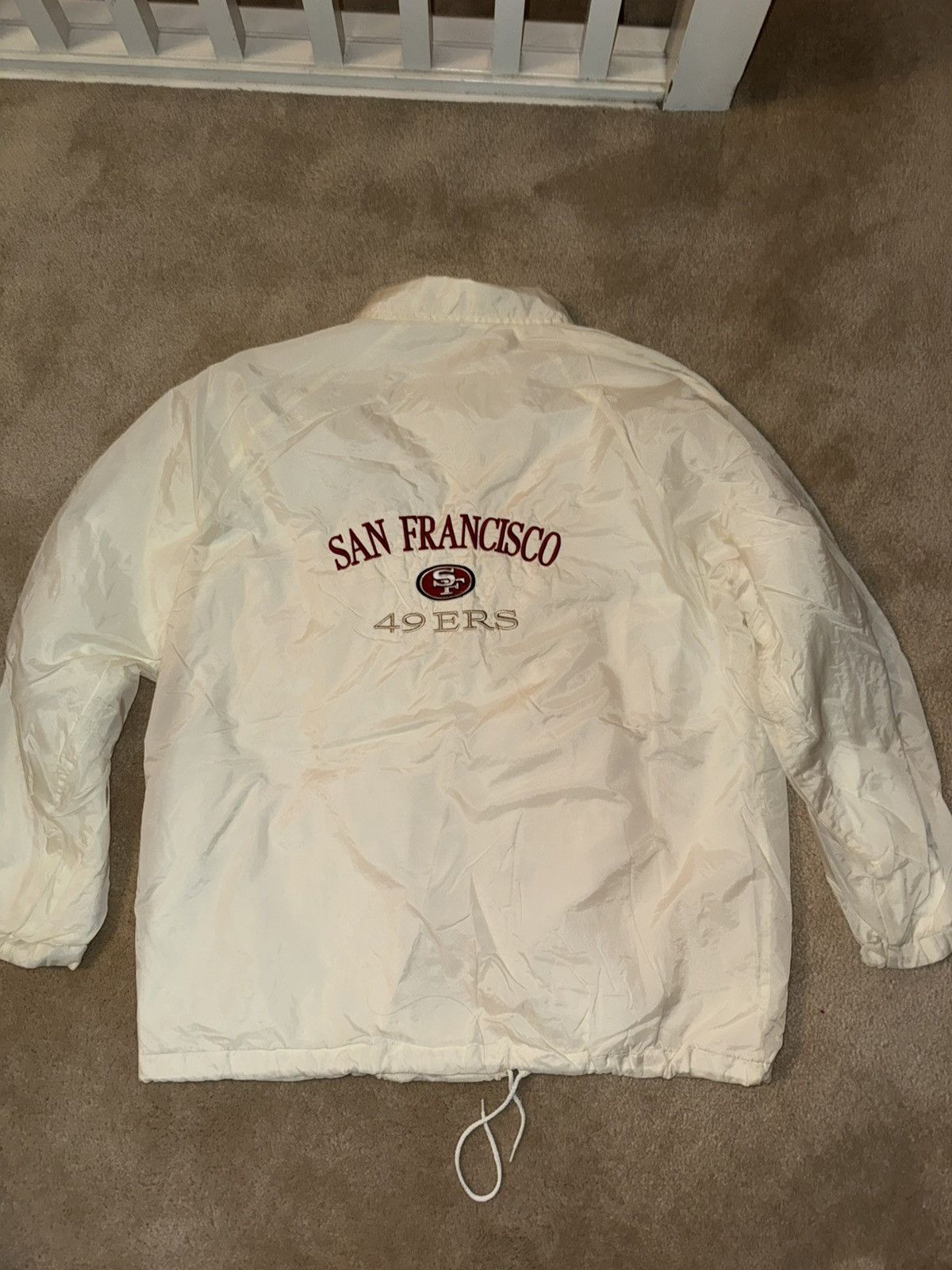 NFL SF 49ers 1990s Vintage Windbreaker Jacket Size US L / EU 52-54 / 3 - 9 Thumbnail