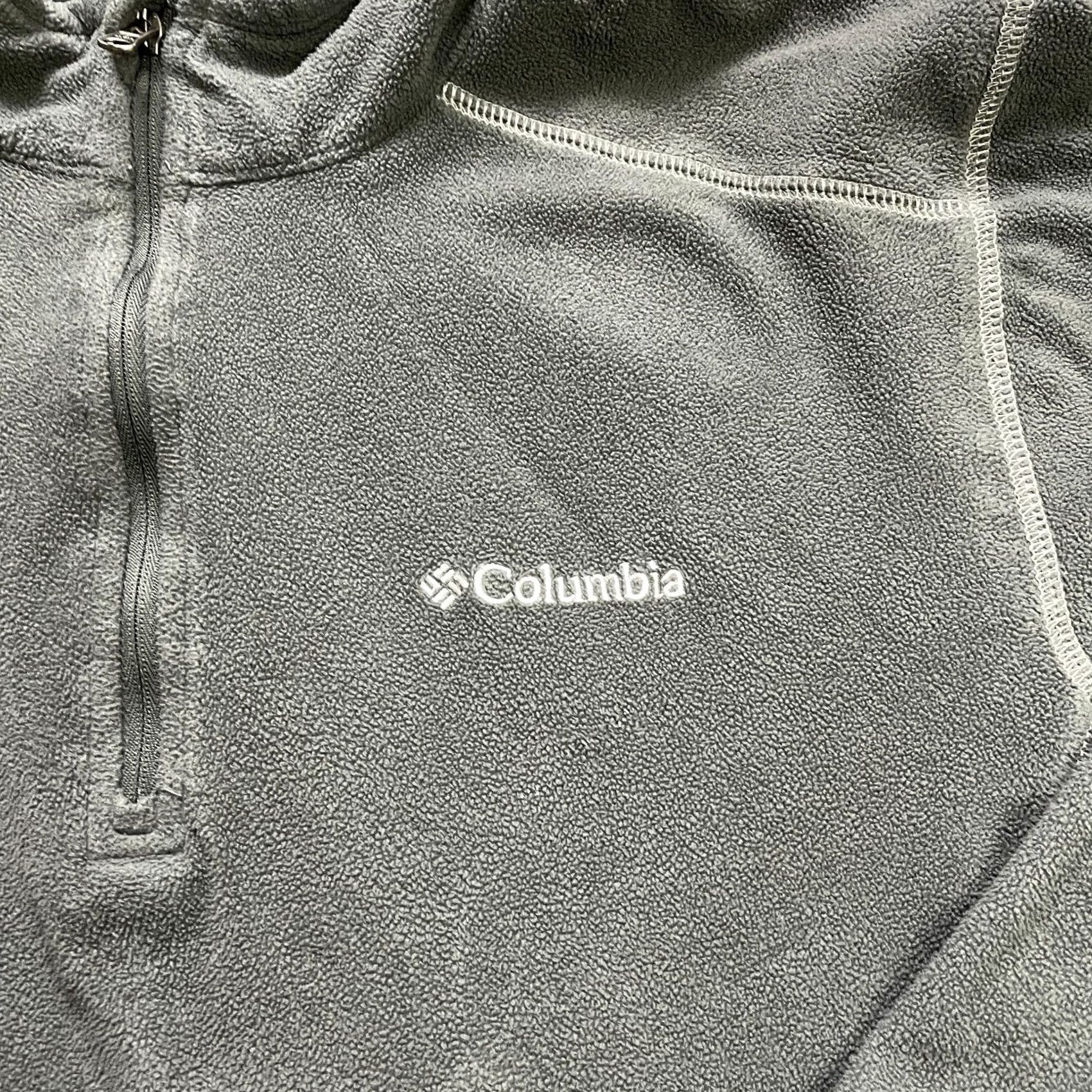 Vintage Columbia Jacket Mens Regular 1/4 Zip Fleece Gray Outdoor Hiking Adult Medium Size US M / EU 48-50 / 2 - 3 Thumbnail
