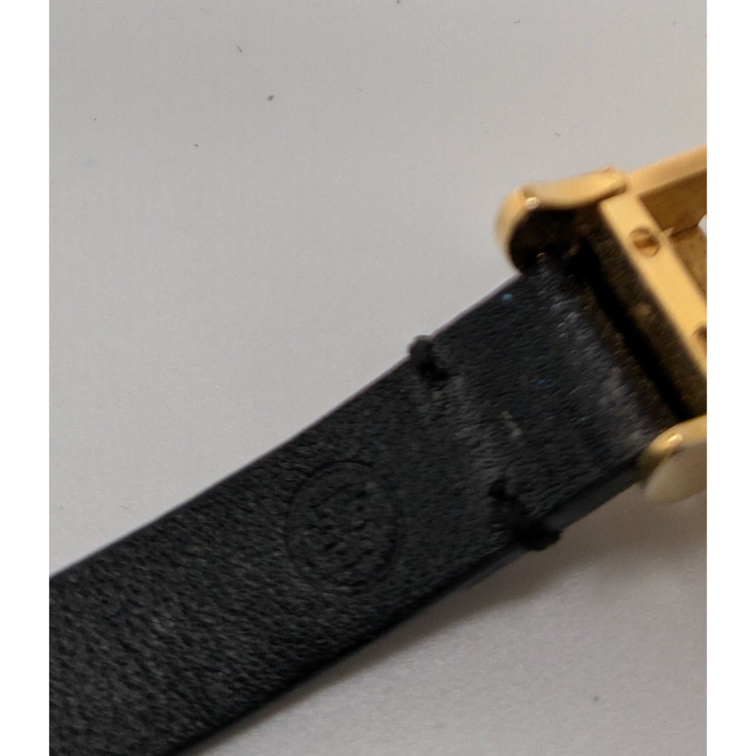 Tory Burch Tory Burch Gold Tone & Black Leather Fitbit Holder Wrap Brac Size ONE SIZE - 12 Thumbnail
