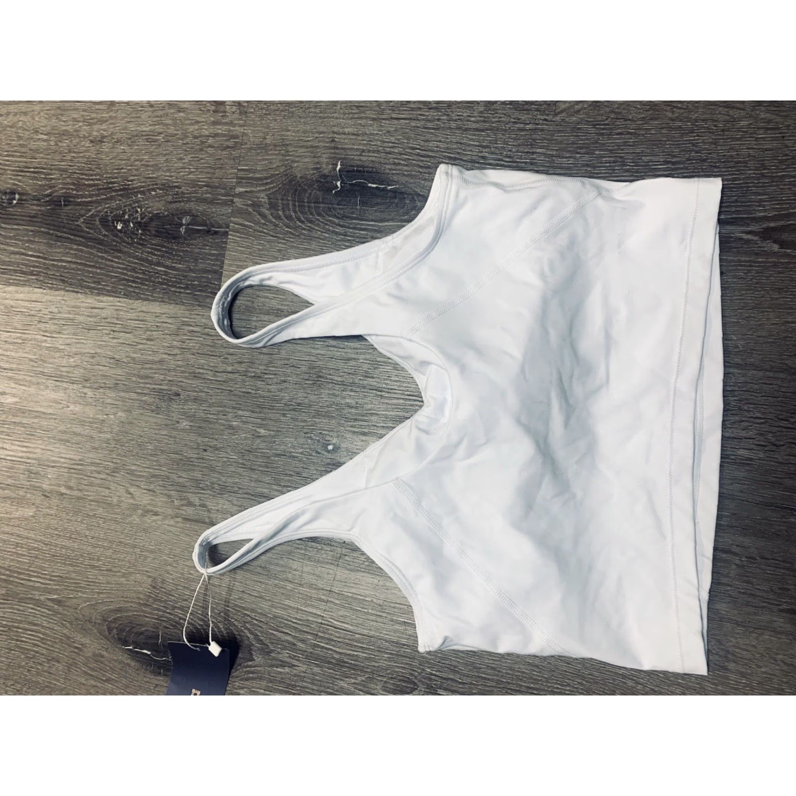 Vintage Dragon Fit Sports Bra Shirt Women M White Longline Padded Yoga Activewear Womens Size ONE SIZE - 4 Thumbnail