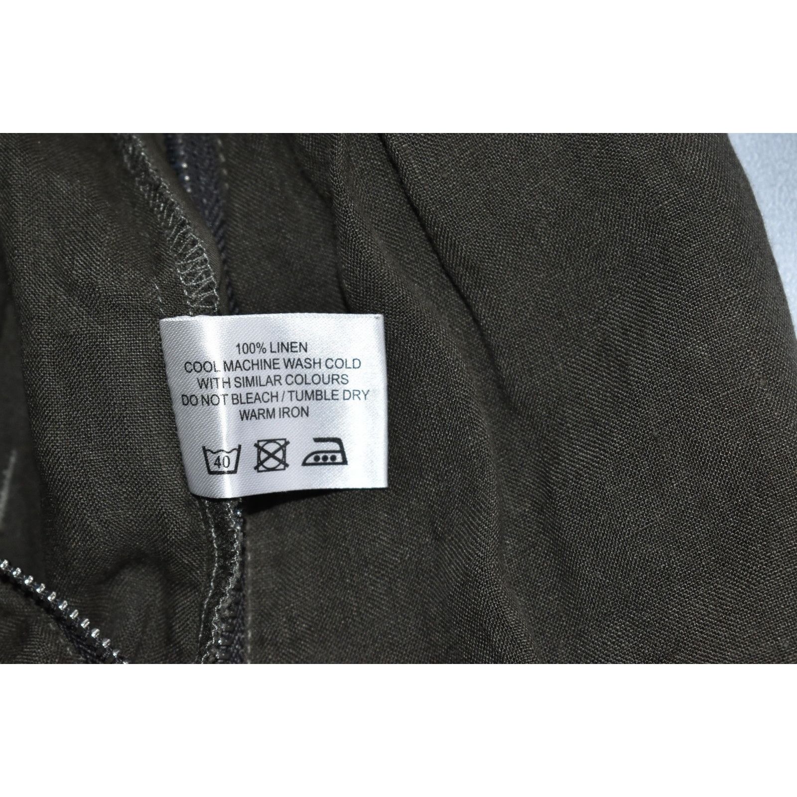 L.F. Markey NWoT L F MARKEY Olive Linen Chest Pockets Jumpsuit Size 6 Size 28" / US 6 / IT 42 - 6 Thumbnail