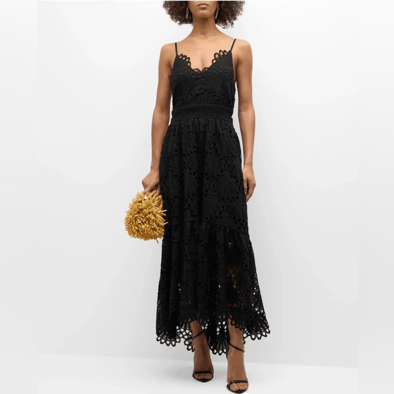 Ramy Brook NWT Ramy Brook Embroidered Belle Dress in Black size Small Size S / US 4 / IT 40 - 1 Thumbnail