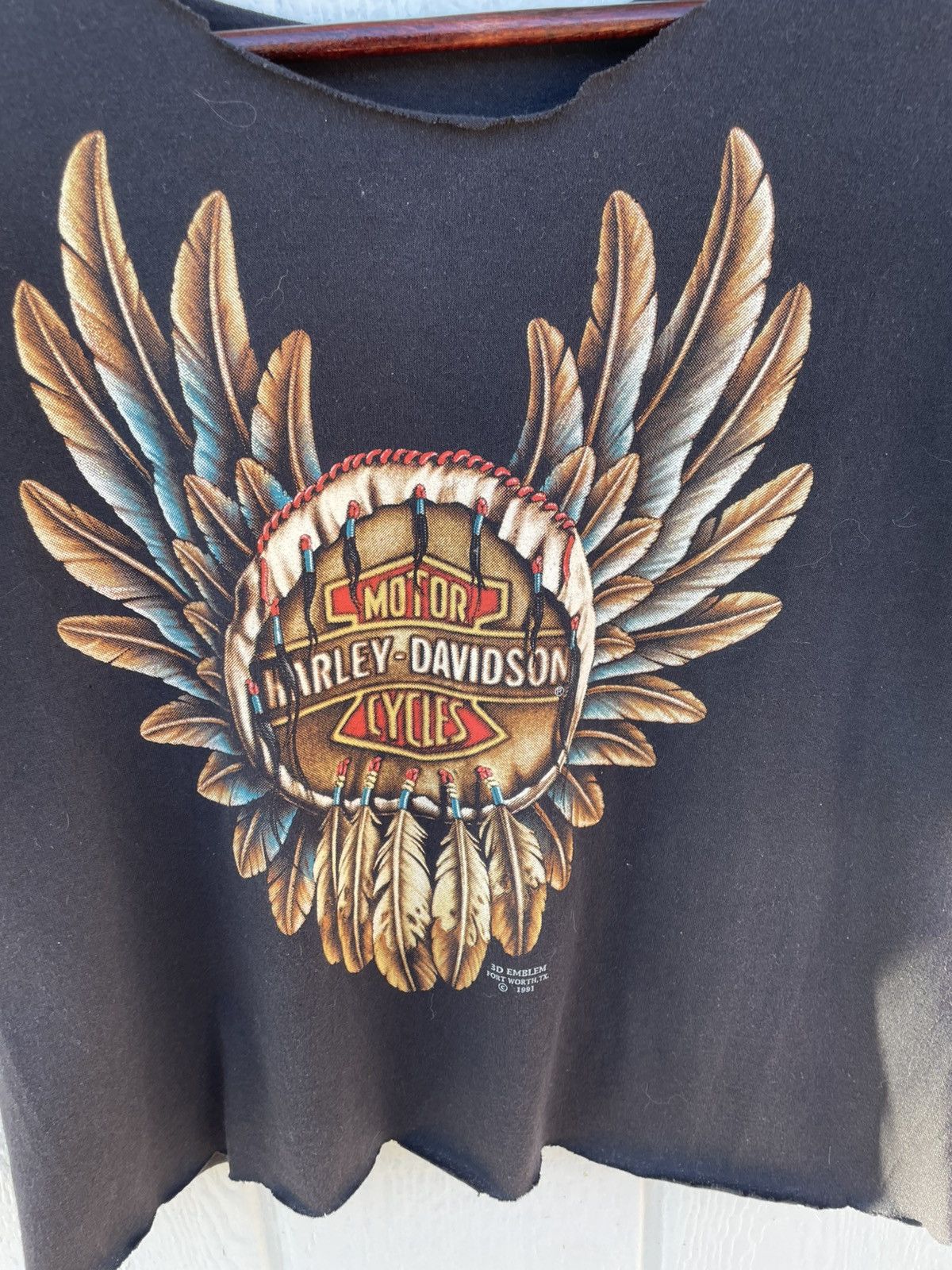 Harley Davidson Vintage 1991 Women’s Harley Davidson 3D Emblem Large 21 X 20 Size L / US 10 / IT 46 - 2 Thumbnail