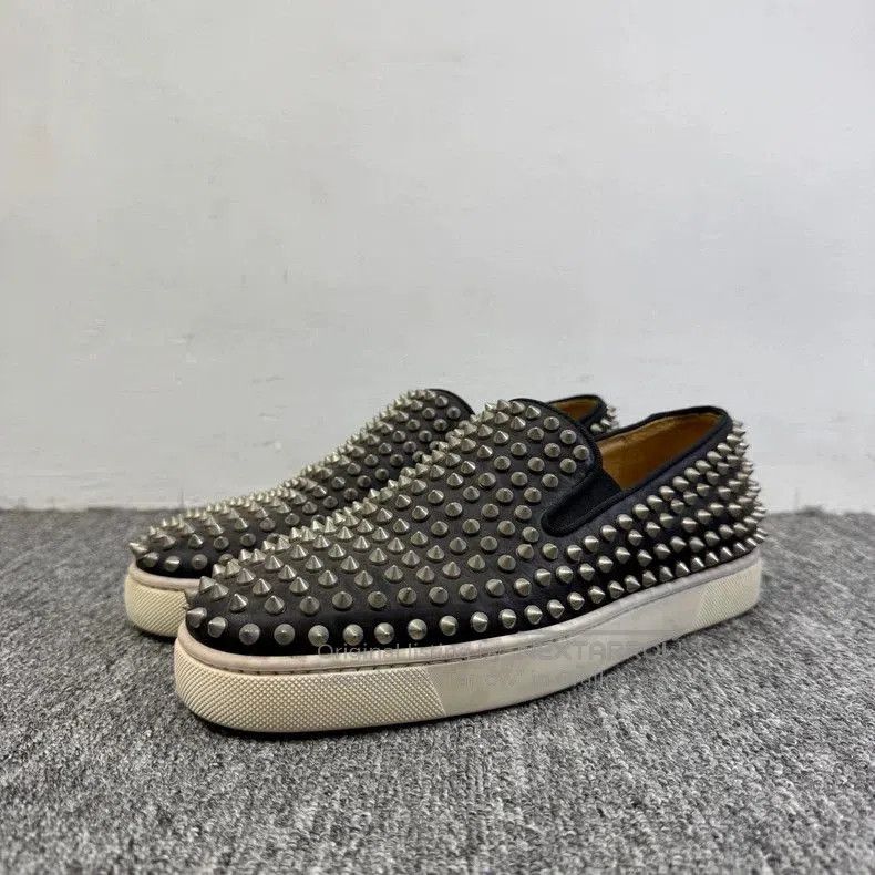 Christian Louboutin Christian Louboutin Spiked Slip-On Sneakers. Size US 10.5 / EU 43-44 - 1 Thumbnail