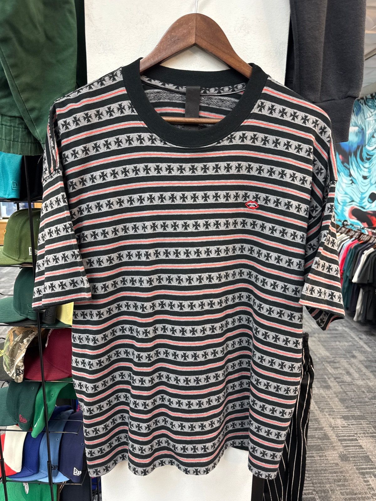 Chrome Hearts Chrome Hearts Matty Boy Chomper Stripe Tee Size US M / EU 48-50 / 2 - 1 Thumbnail