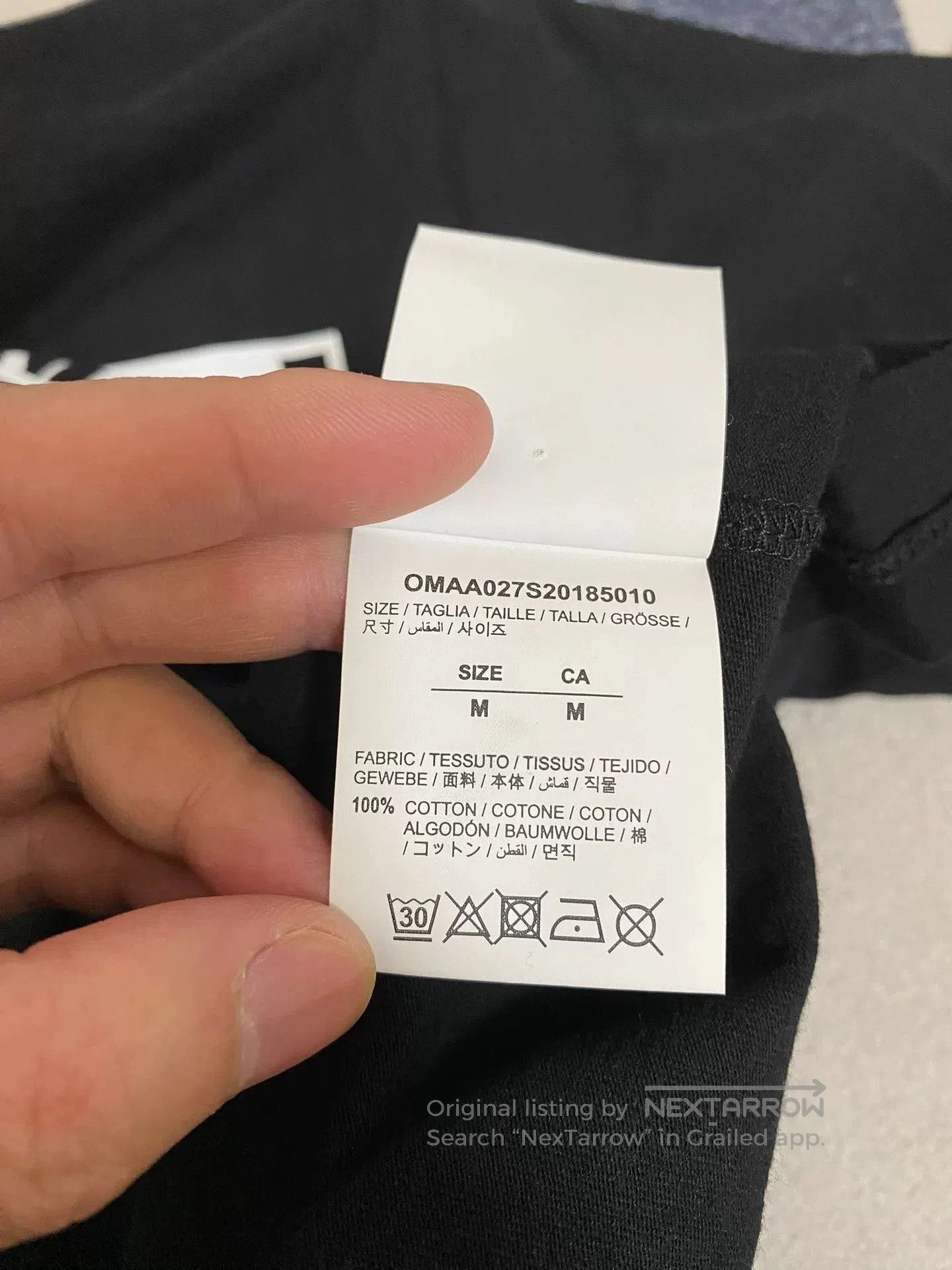 Off-White off white logo short sleeve t-shirt. Size US M / EU 48-50 / 2 - 5 Thumbnail