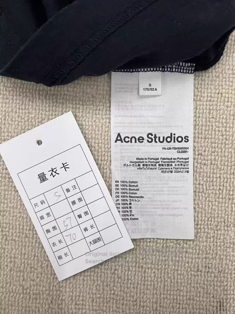 Acne Studios Acne Studios Face expression bear print round neck short s Size US S / EU 44-46 / 1 - 4 Thumbnail