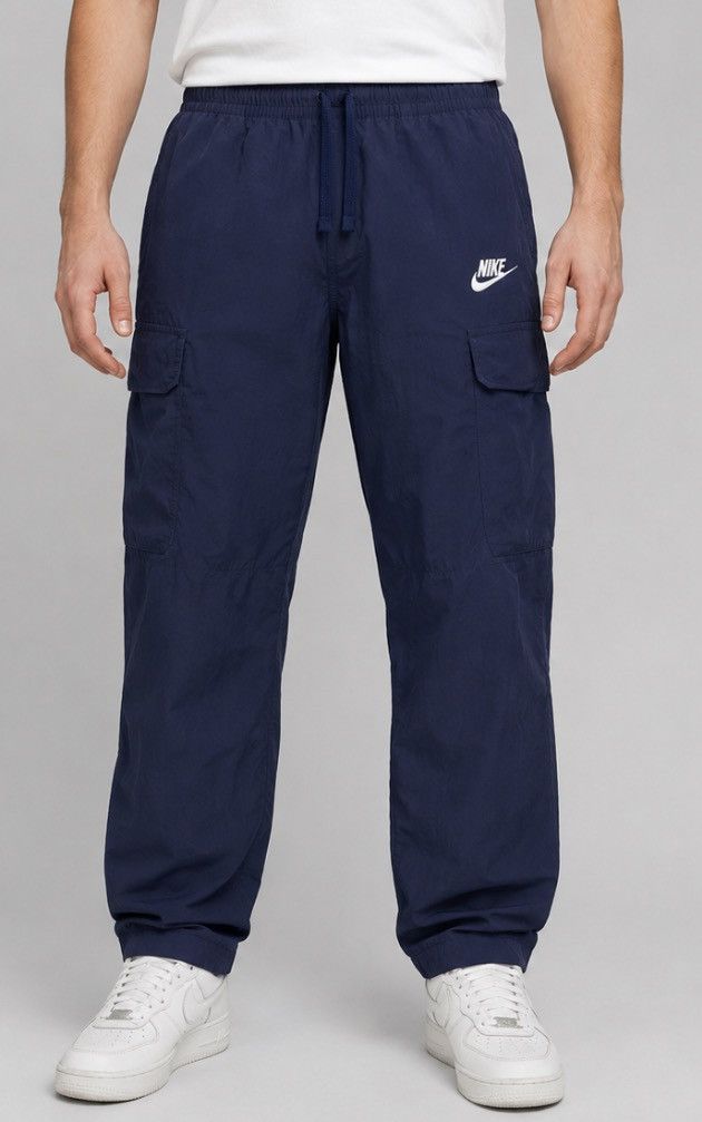 Nike Nike Men Sportswear Cargo Pants Navy Blue Utility Gym Size M Size US 28 / EU 44 - 1 Thumbnail