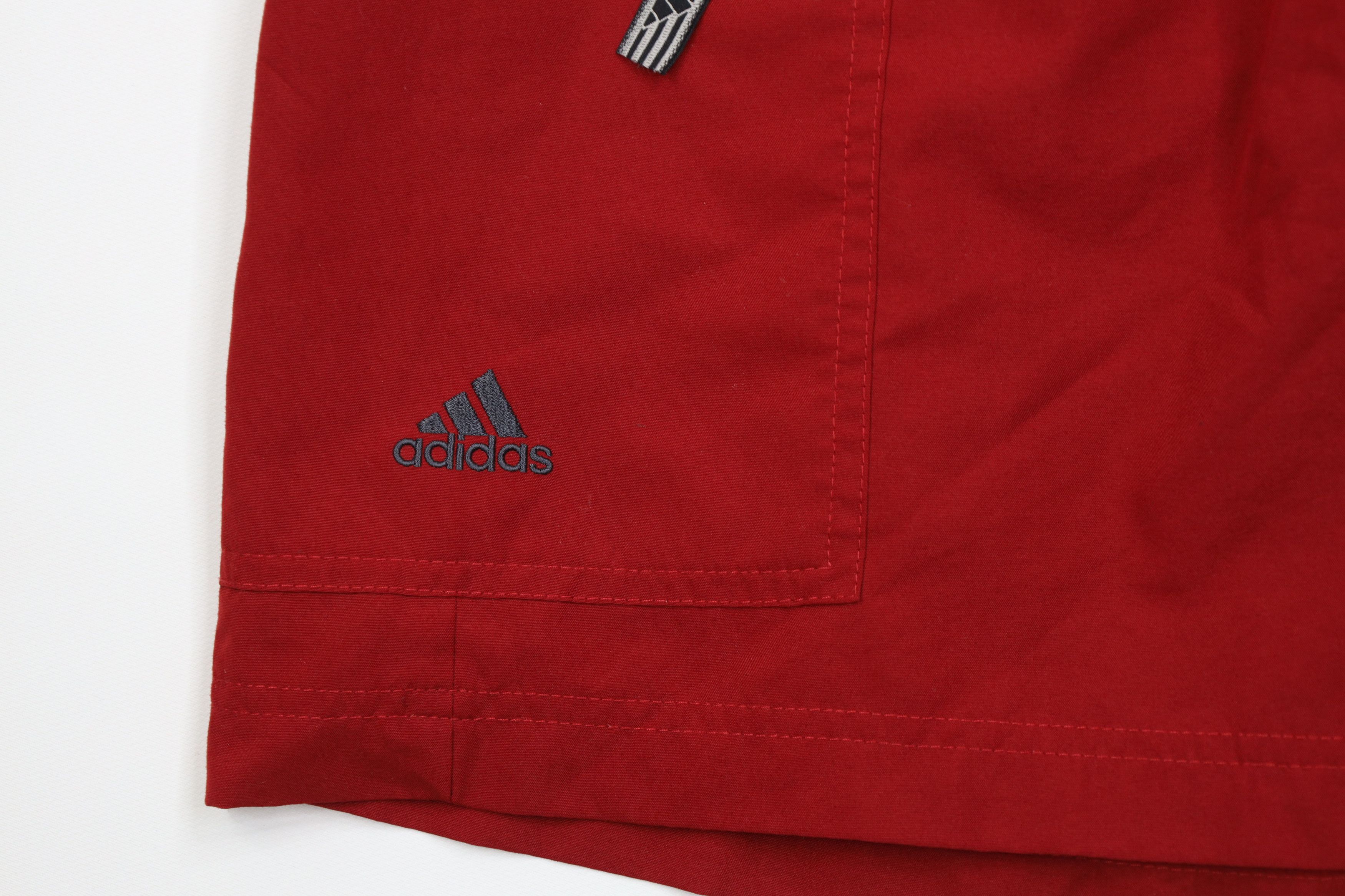 Adidas Vintage Y2K 2001 Adidas Baggy Microfiber Cargo Shorts Red Size US 34 / EU 50 - 5 Thumbnail